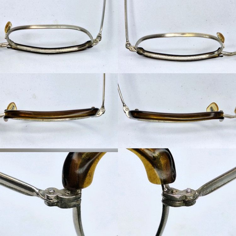 Other VINTAGE 1990s Japanese Slim Browline Glasses 55mm Modern Size ONE SIZE - 8 Thumbnail
