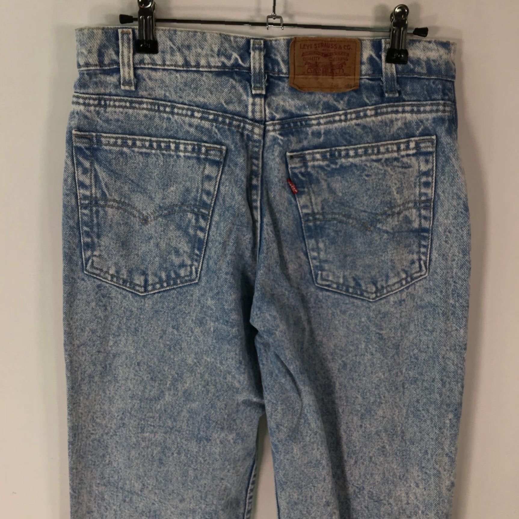 CO VINTAGE Levi Strauss & Co Jeans Mens Size 29X30 Straight Leg Blue Denim 1990s Size US 30 / EU 46 - 4 Thumbnail