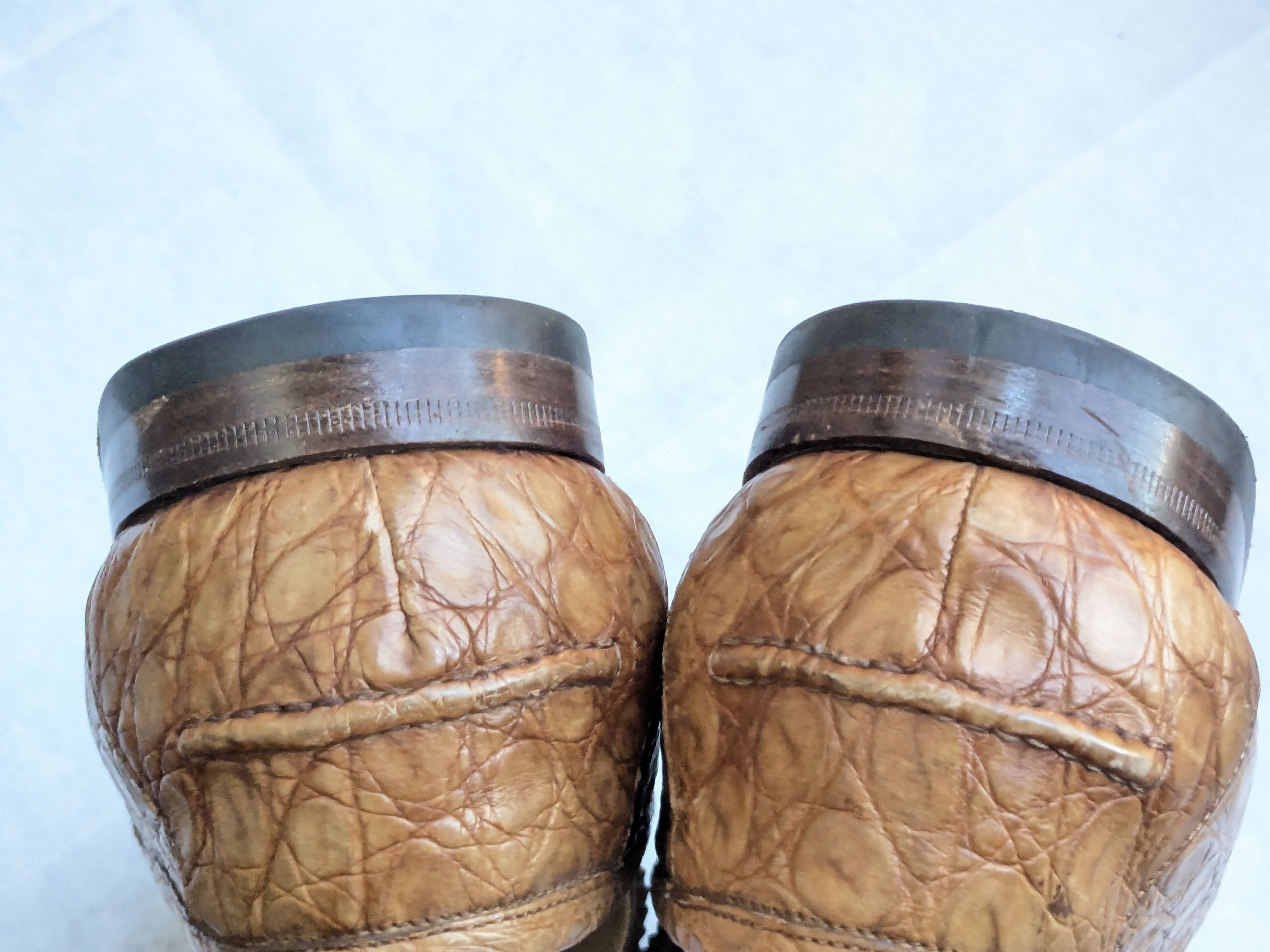 Gucci Gucci Horsebit Loafers Brown Crocodile Bamboo Size US 9 / EU 42 - 12 Thumbnail