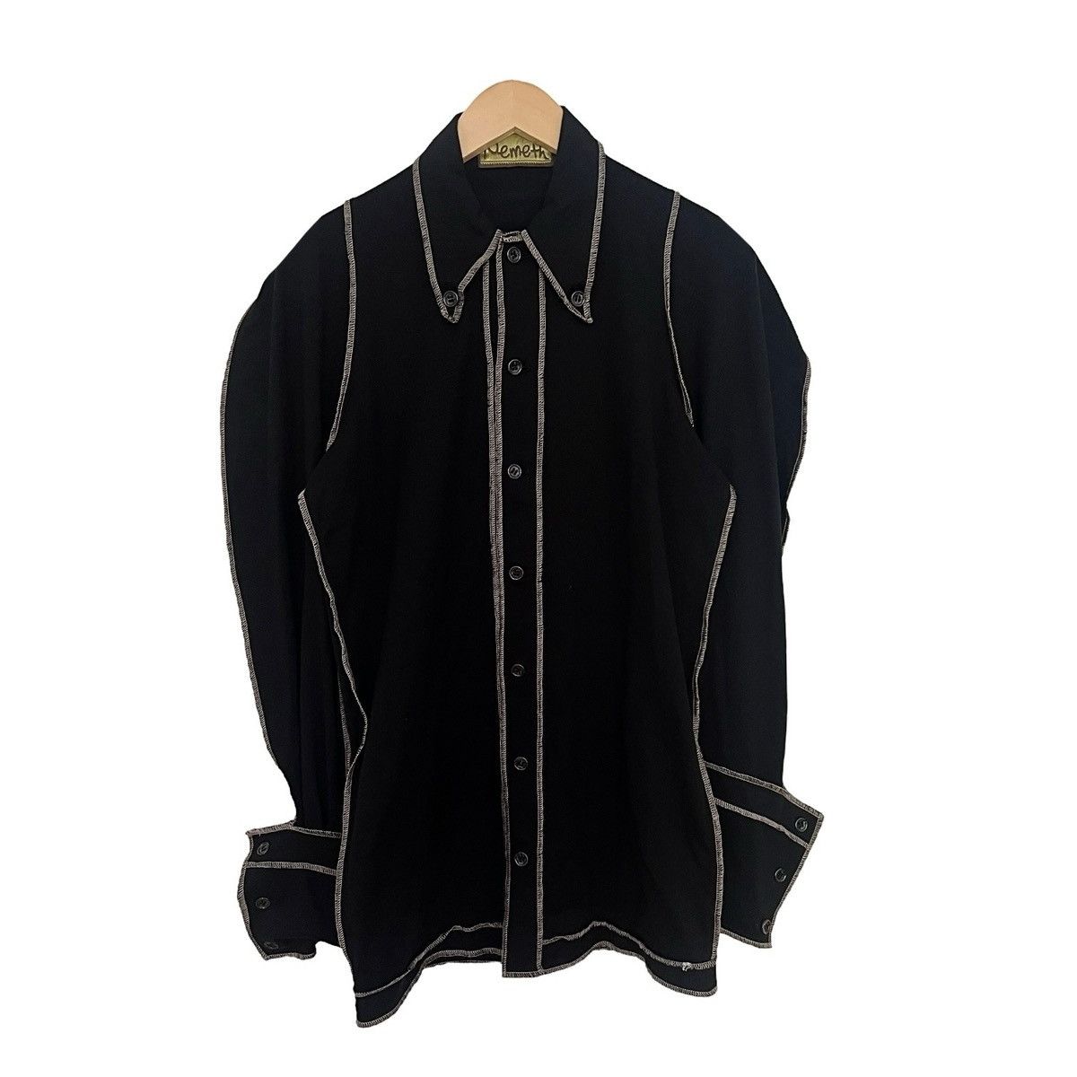 Christopher Nemeth 2017 Contrast Stitch Jersey Cotton Black