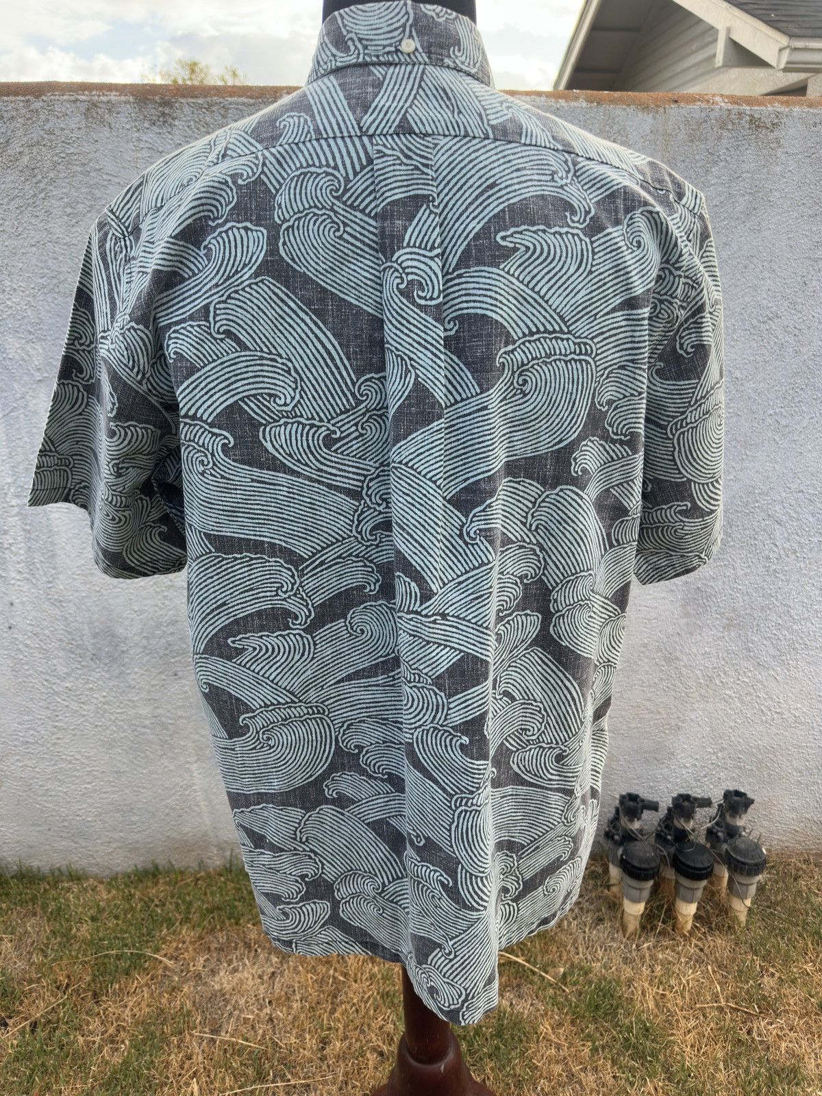 Reyn Spooner PreOwned Reyn Spooner Green/Black Hawaiian Print Men's L Size US L / EU 52-54 / 3 - 2 Thumbnail