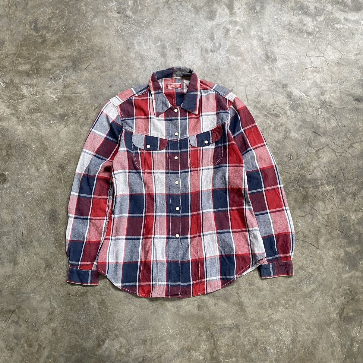 45rpm 90s 45rpm Studio Plaid Flannel Snap Button Ups Shirts Size US M / EU 48-50 / 2 - 1 Thumbnail