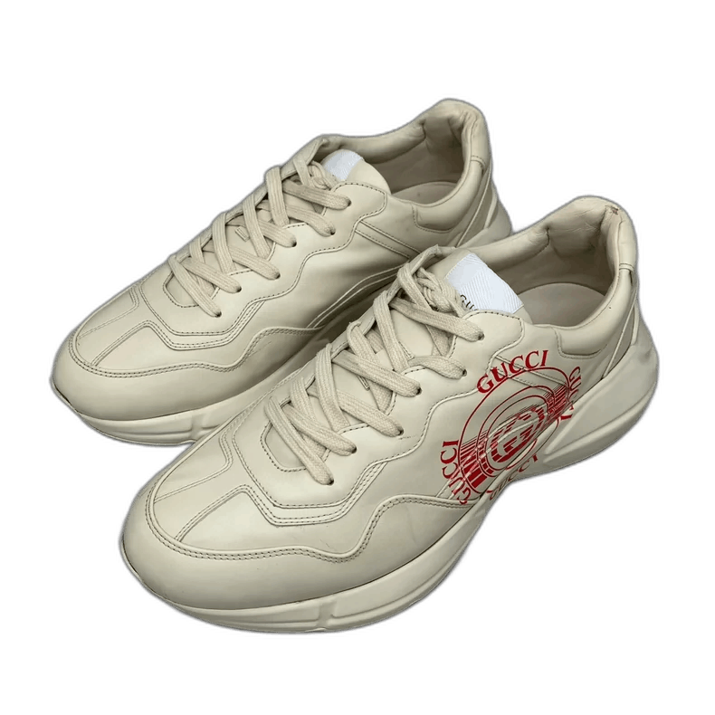 Gucci Gucci Red Logo Dad Sneakers Size 43.5-yf Size US 10.5 / EU 43-44 - 1 Thumbnail