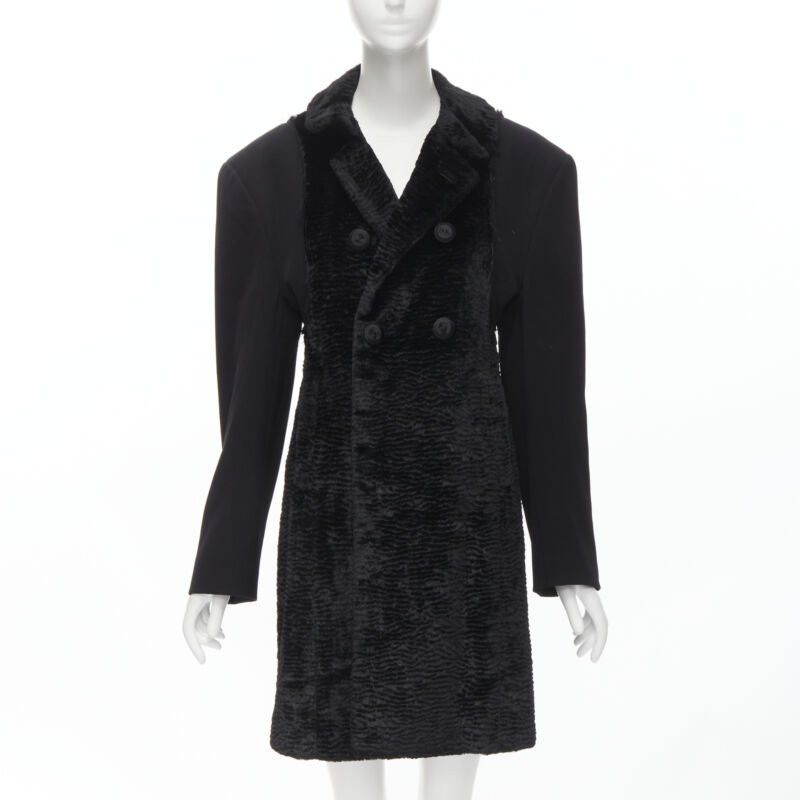 Comme des Garcons COMME DES GARCONS Vintage 1993 faux fur deconstructed oversized coat XL Size M / US 6-8 / IT 42-44 - 1 Thumbnail