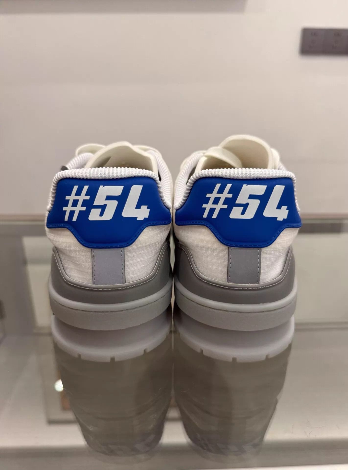 Louis Vuitton LV Trainer Embossed Monogram Logo Blue Gray Men's 6.5 US Size US 6.5 / EU 39-40 - 5 Thumbnail