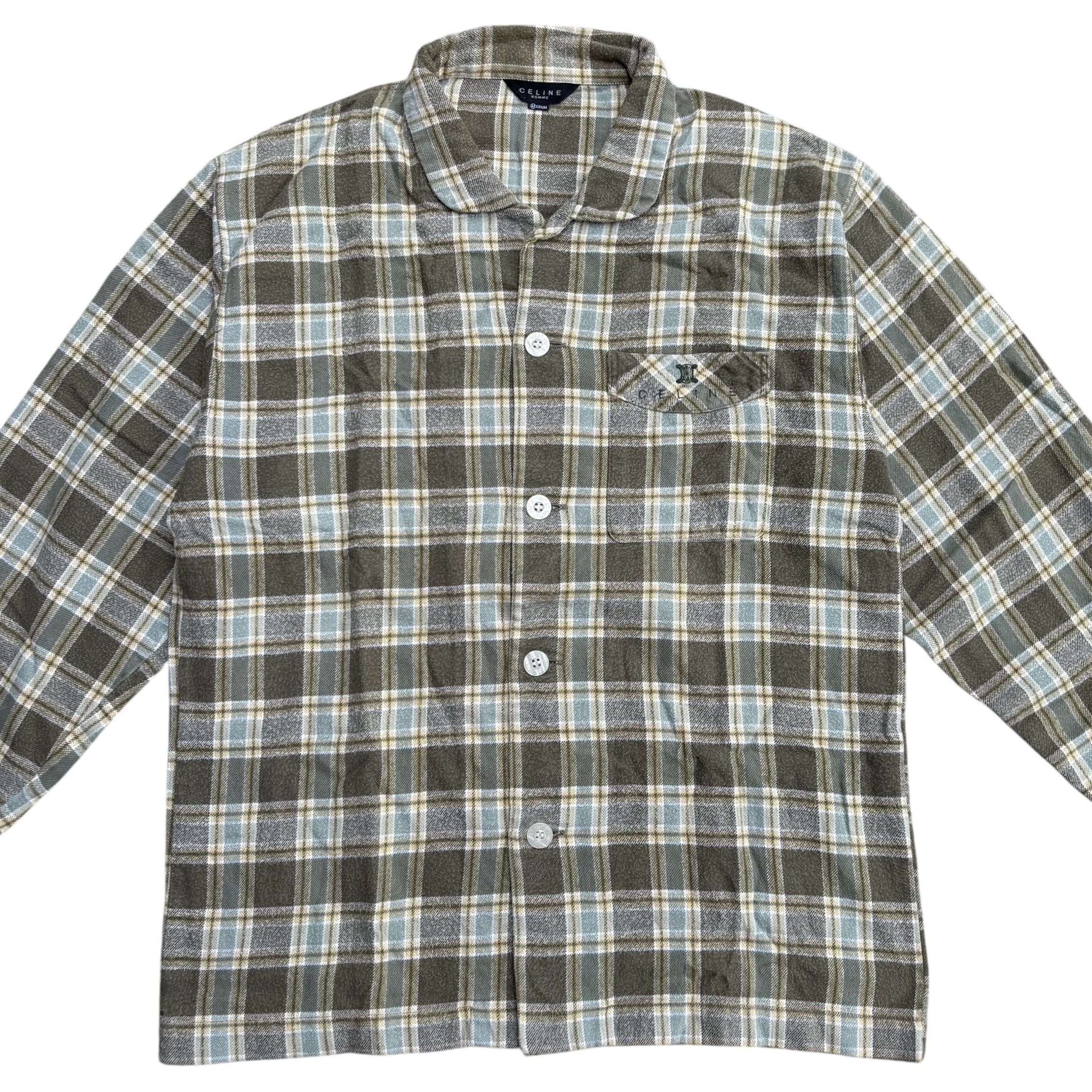 Celine Celine Homme Flannel Shirt Size M / US 6-8 / IT 42-44 - 3 Thumbnail