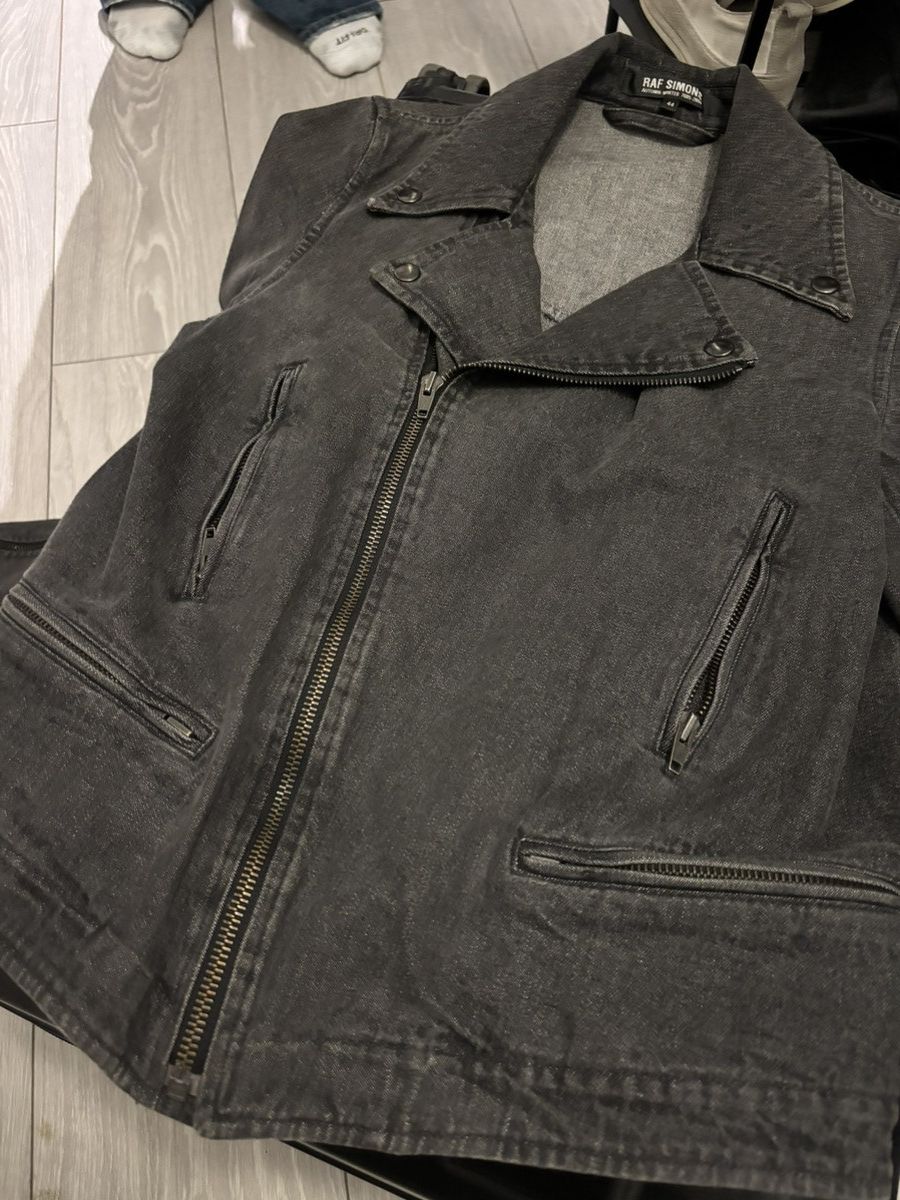 Raf Simons Raf Simmons Biker Denim Jacket Size US S / EU 44-46 / 1 - 3 Thumbnail