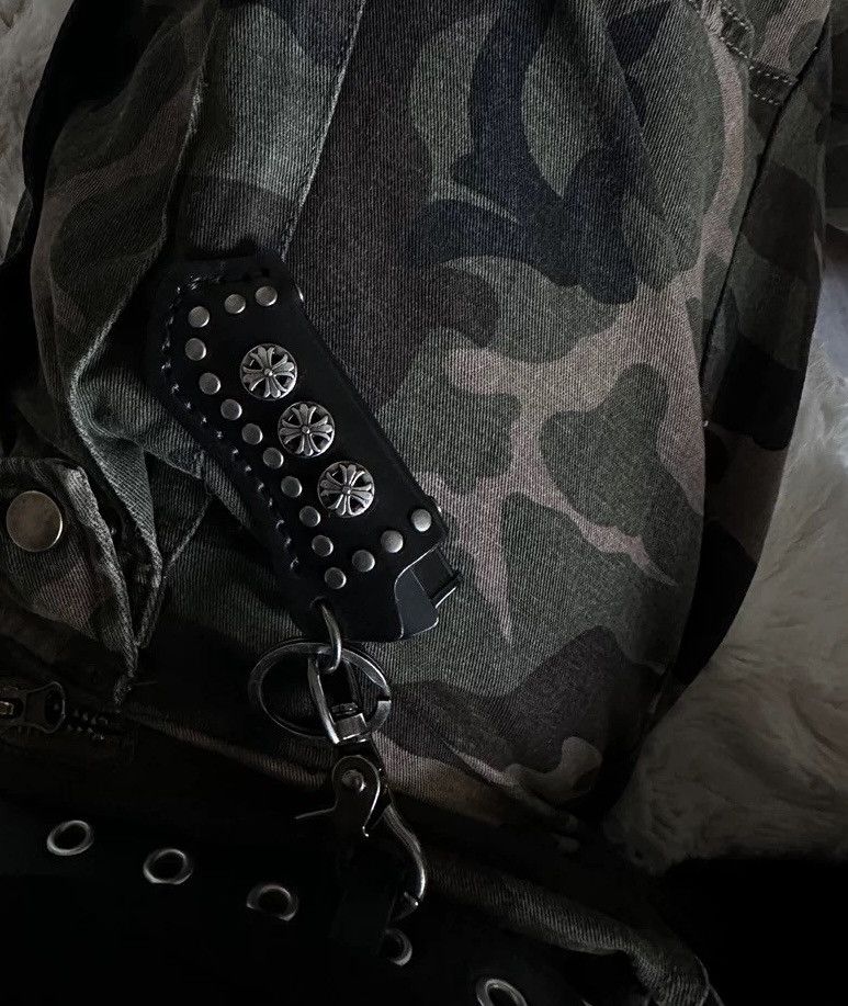 Japanese Brand × Vintage Retro punk rock studded rivet lighter case keychain Size ONE SIZE - 3 Thumbnail