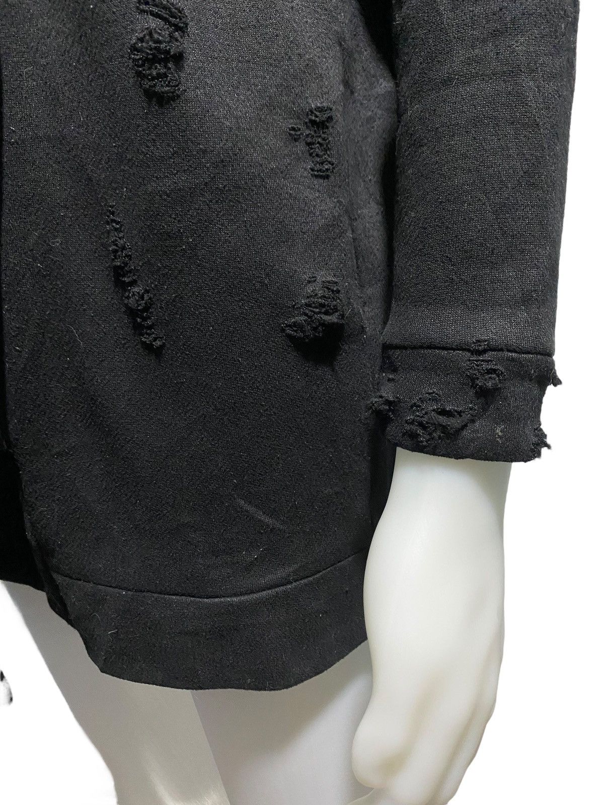 Kansai Yamamoto × Vintage y2k Kansai vkei destroyed asymmetric zip hoodie Size US L / EU 52-54 / 3 - 6 Thumbnail
