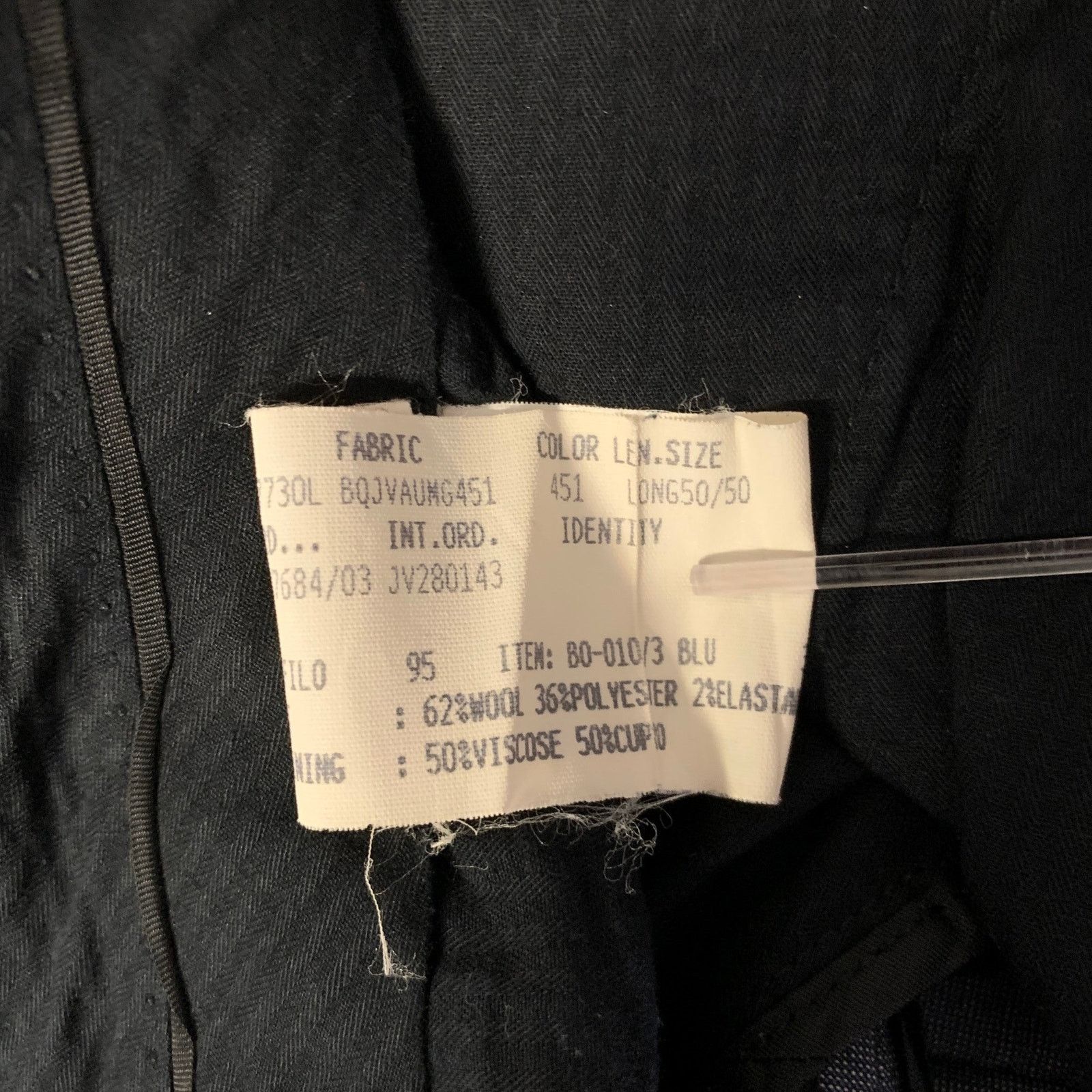 John Varvatos JOHN VARVATOS Size 40 Blue Wool Blend Notch Lapel Suit Size 40R - 12 Thumbnail