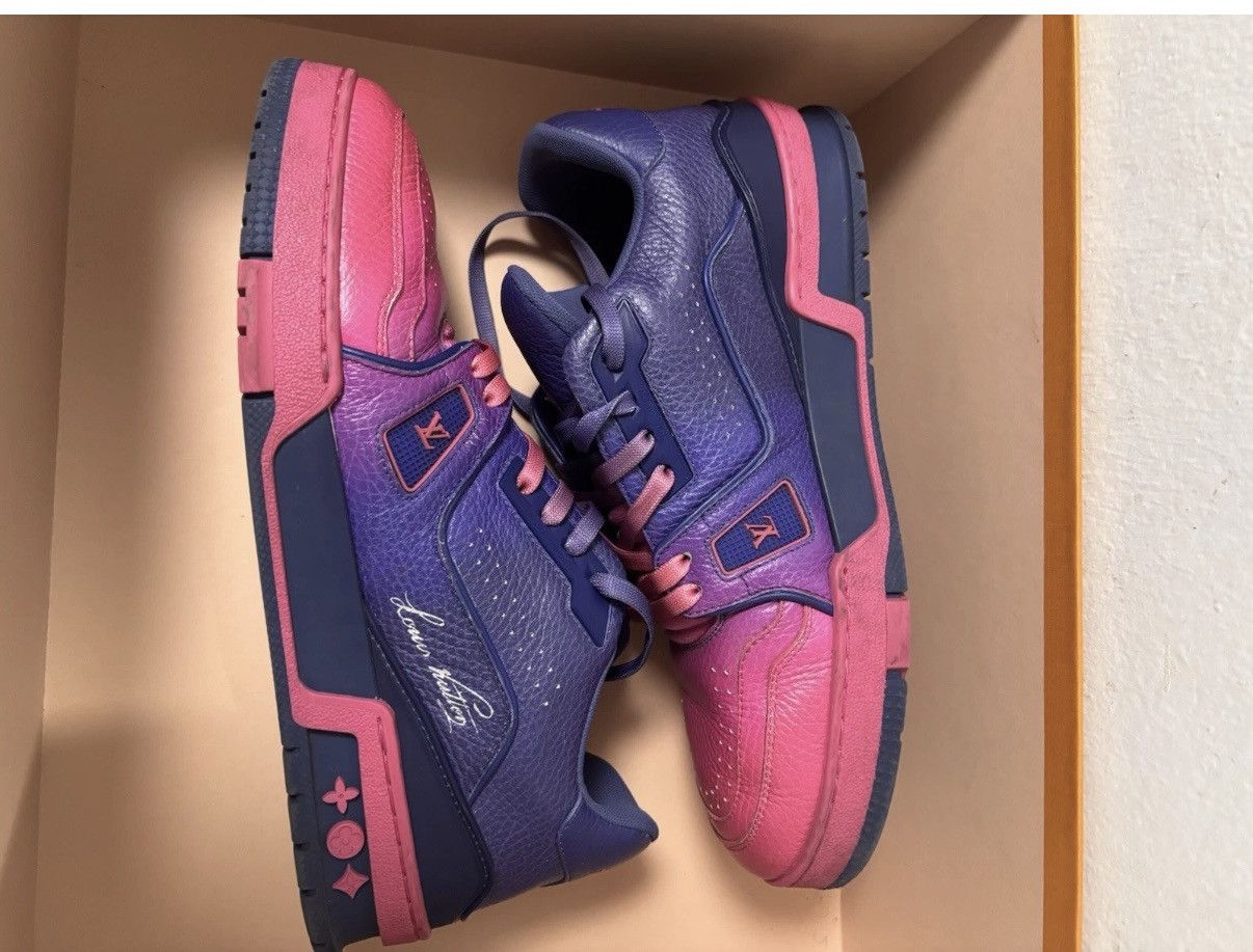Louis Vuitton Louis Vuitton Purple Pink Monogram Trainers Size 6LV/8US Size US 8 / EU 41 - 18 Thumbnail