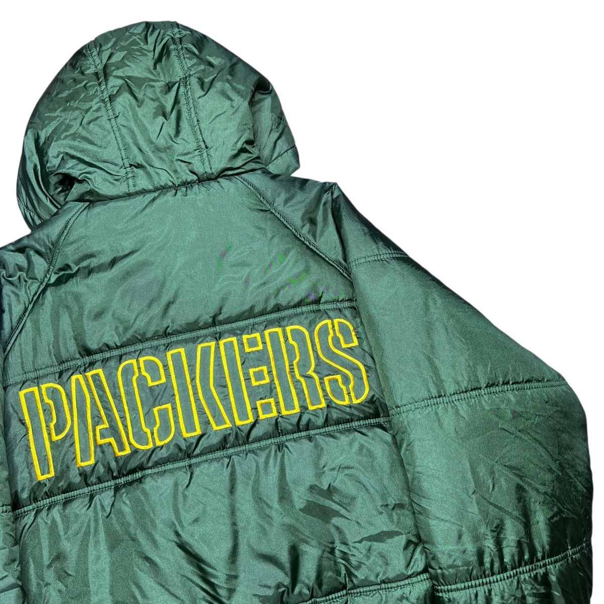 NFL 1990s NFL Green Bay Packers Game Day Spell Out Puffer Jacket Size US L / EU 52-54 / 3 - 23 Thumbnail