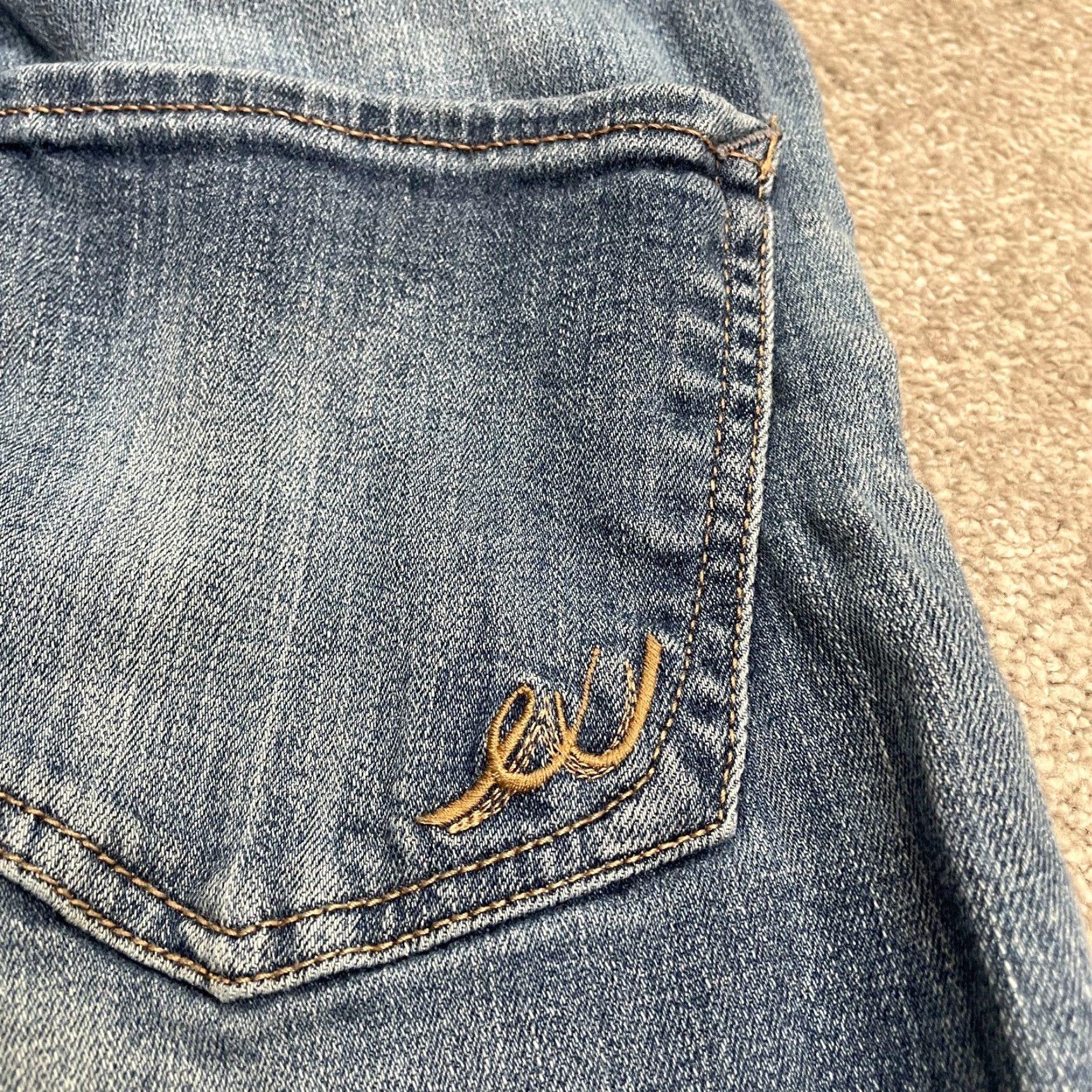 Express VINTAGE: No. Express Spotted Denim Ankle Jegging Women’s Sz 4 Blue High-Rise Jeans 28x27.5 Size 27" / US 4 / IT 40 - 6 Thumbnail