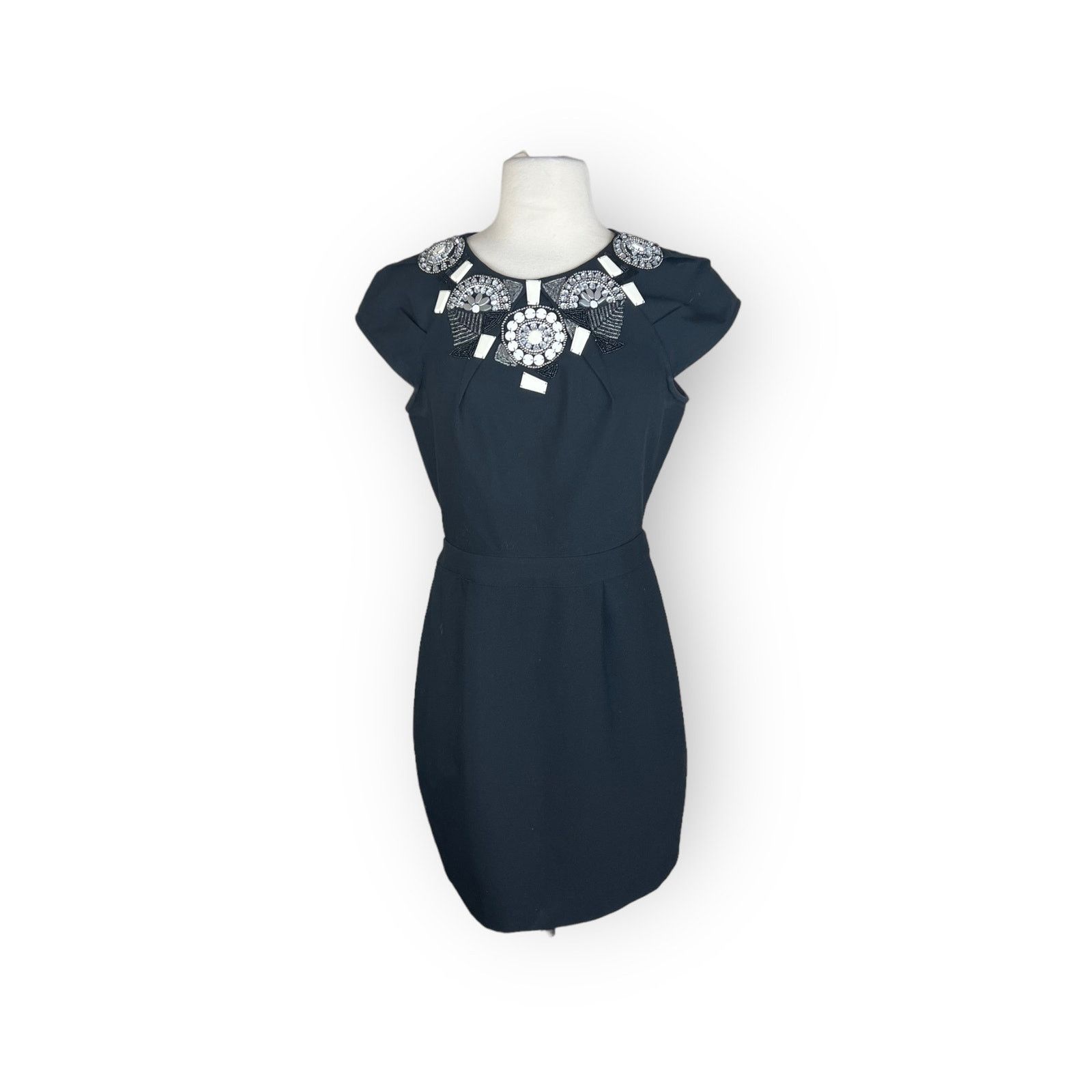 Vintage Bebe | Vintage Y2K Beaded Mini Dress | Small Size S / US 4 / IT 40 - 6 Thumbnail