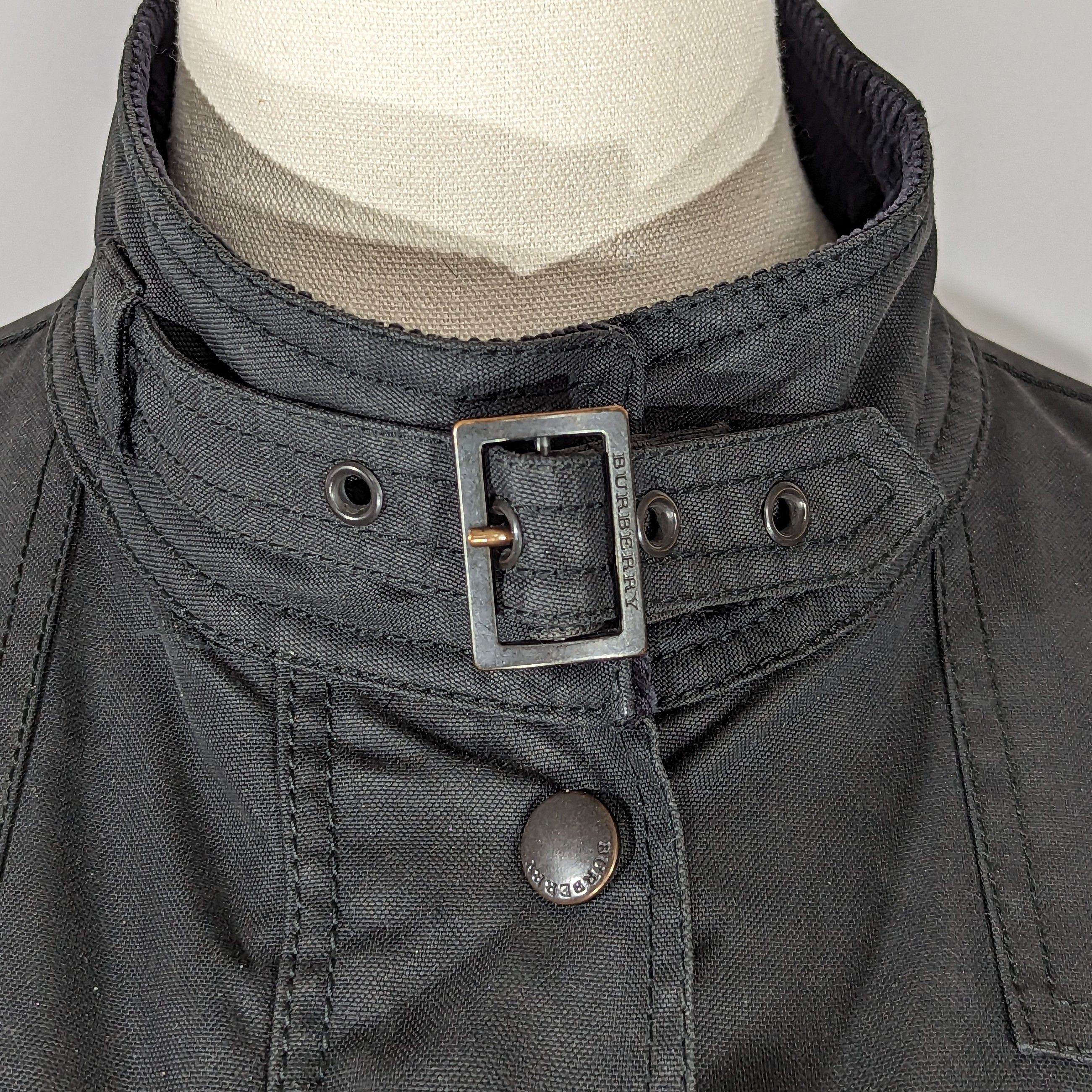Burberry BURBERRY London Women's Biker Jacket Belted Made In England Size M / US 6-8 / IT 42-44 - 3 Thumbnail