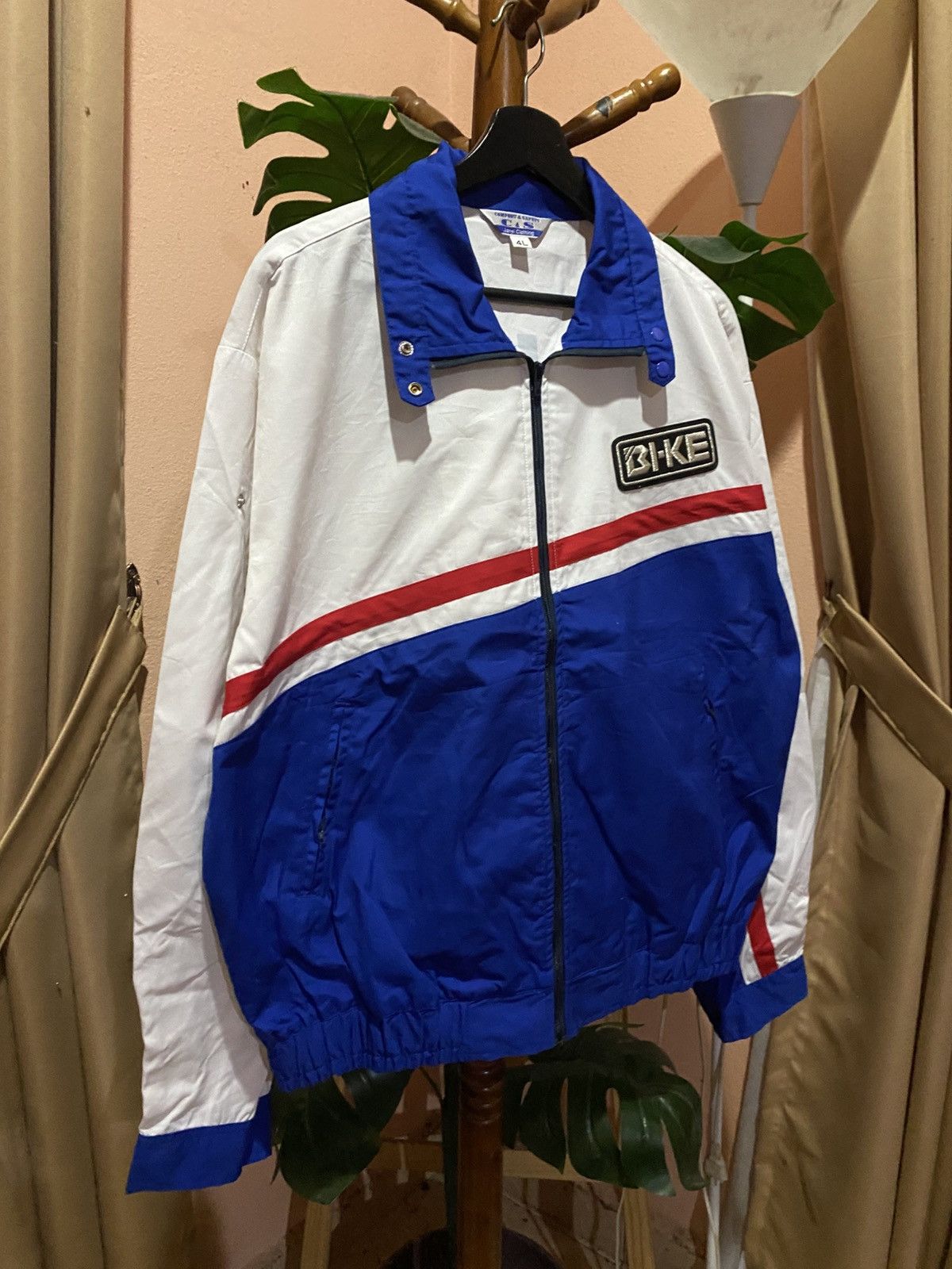 BKE Vintage BI-KE System Service Jacket Blue White Red Size US XXL / EU 58 / 5 - 5 Thumbnail
