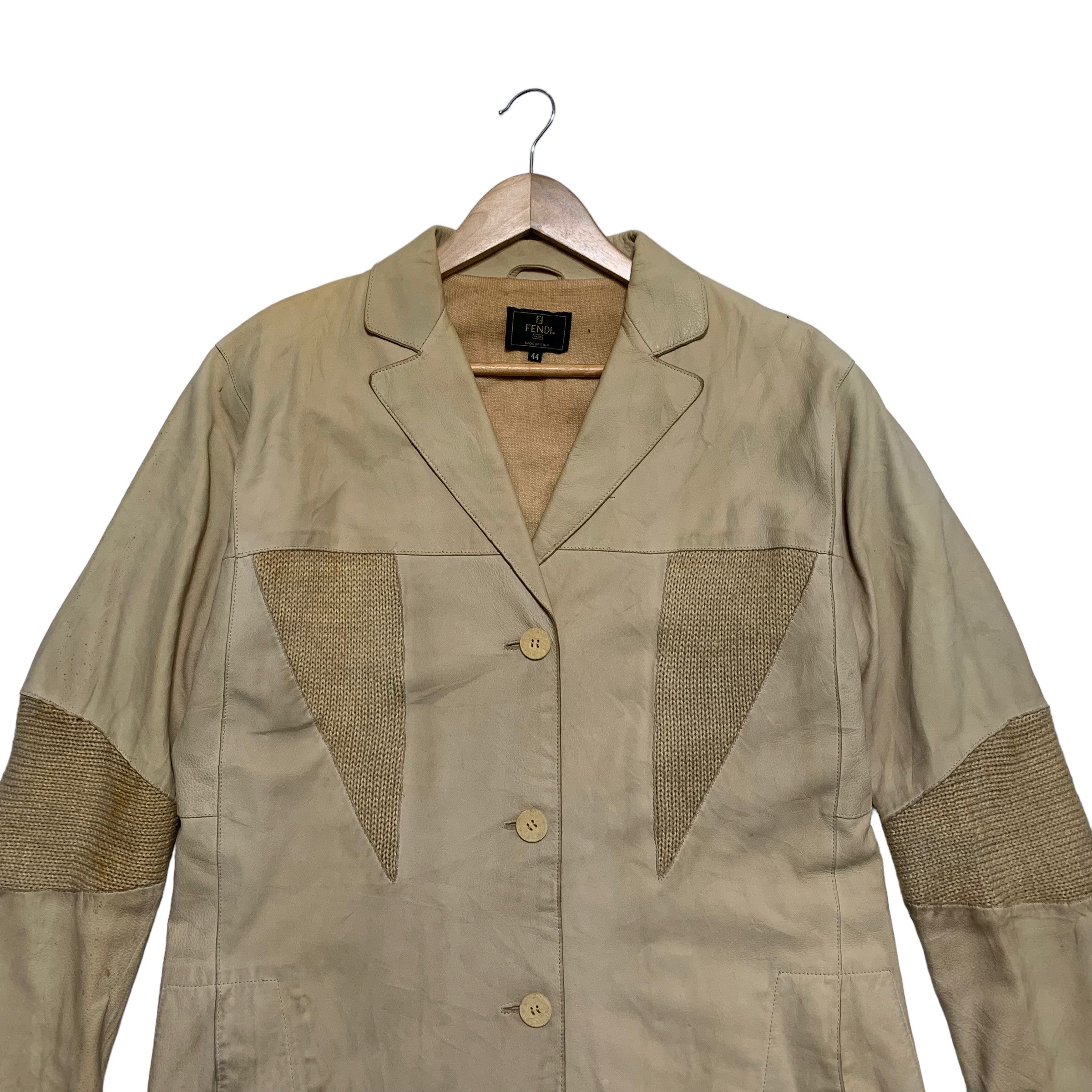 Fendi Vintage Fendi Leather Coat Size US S / EU 44-46 / 1 - 4 Thumbnail