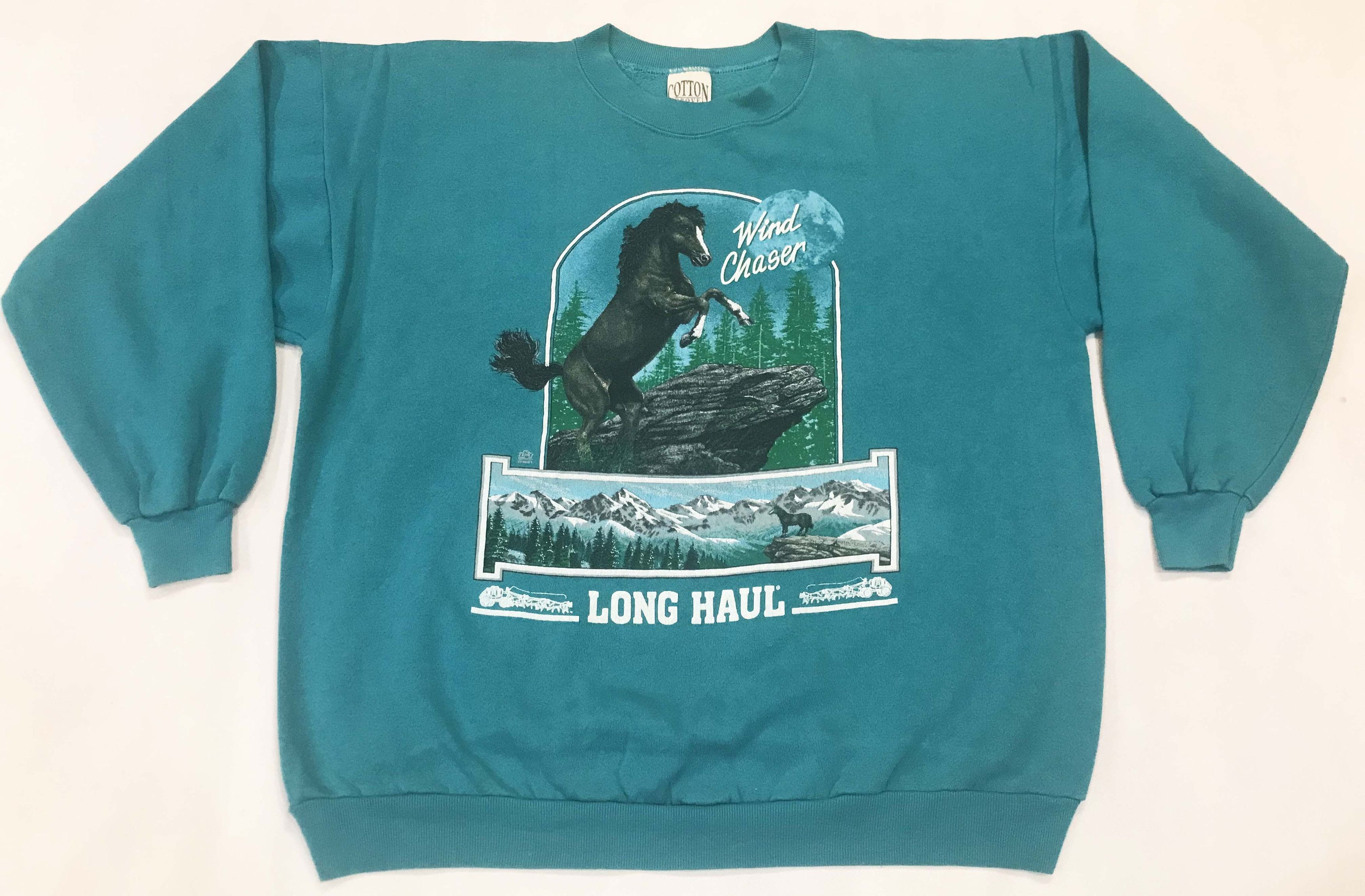 Vintage Vintage Cotton Grove Long Haul Wind Chaser Sweatshirt Size US XL / EU 56 / 4 - 1 Thumbnail