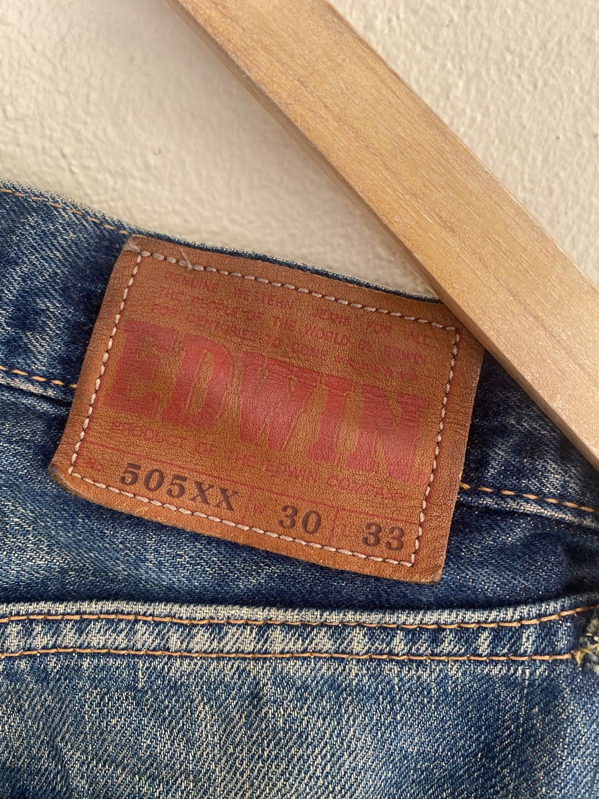 Edwin Edwin 505xx Selvedge Distressed Denim Size US 30 / EU 46 - 12 Thumbnail