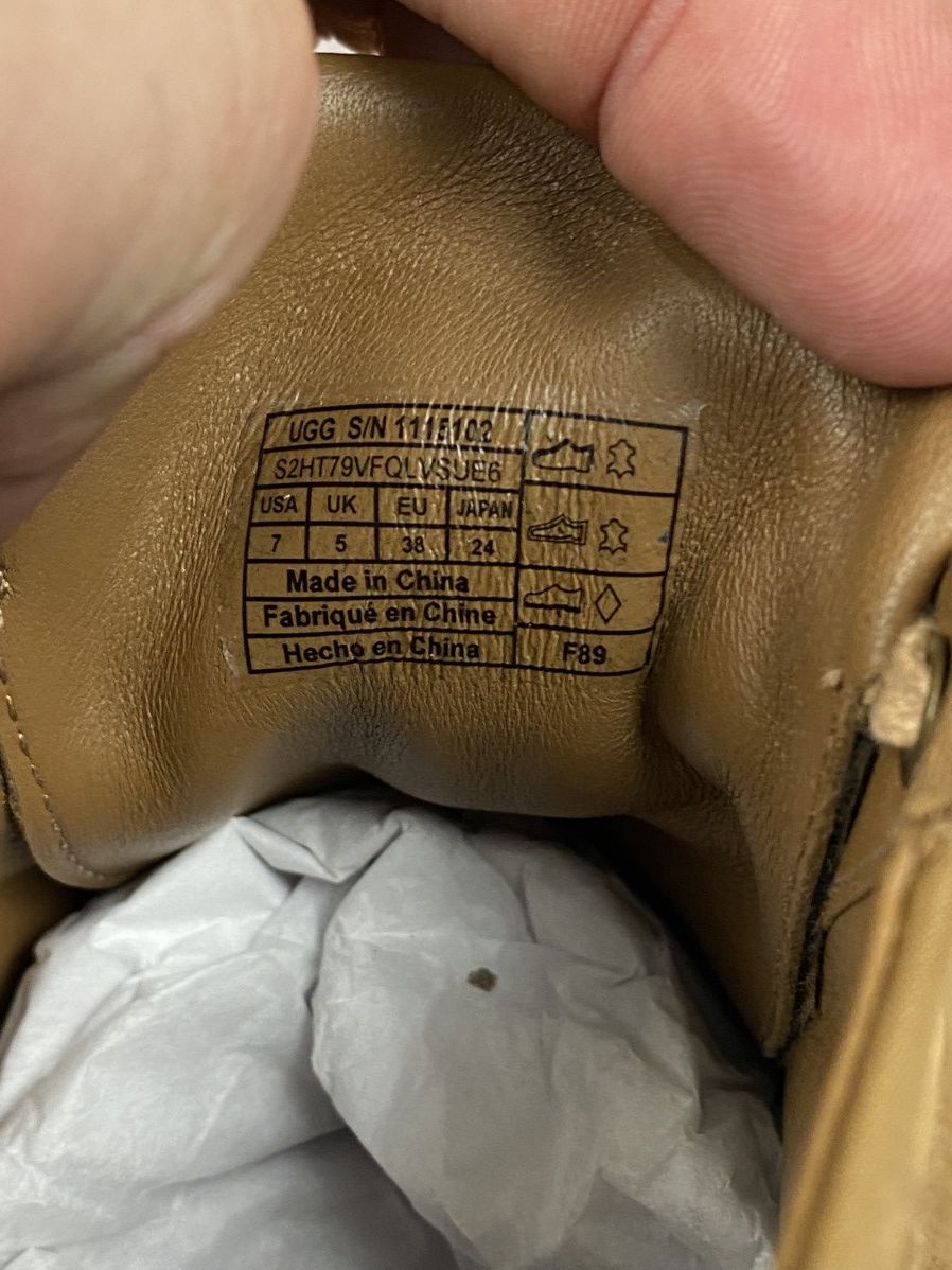 Eckhaus Latta Ugg X Eghaus Latta Square Toe Leather Low Top Sneakers 38 Size US 8 / IT 38 - 3 Thumbnail