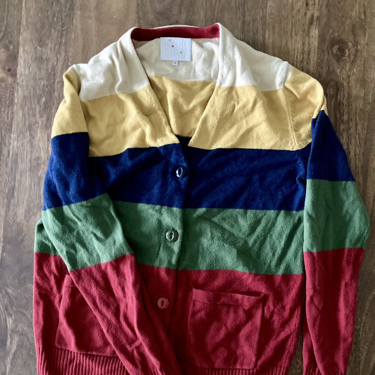YMC YMC Colorblock Cardigan Size US M / EU 48-50 / 2 - 1 Thumbnail