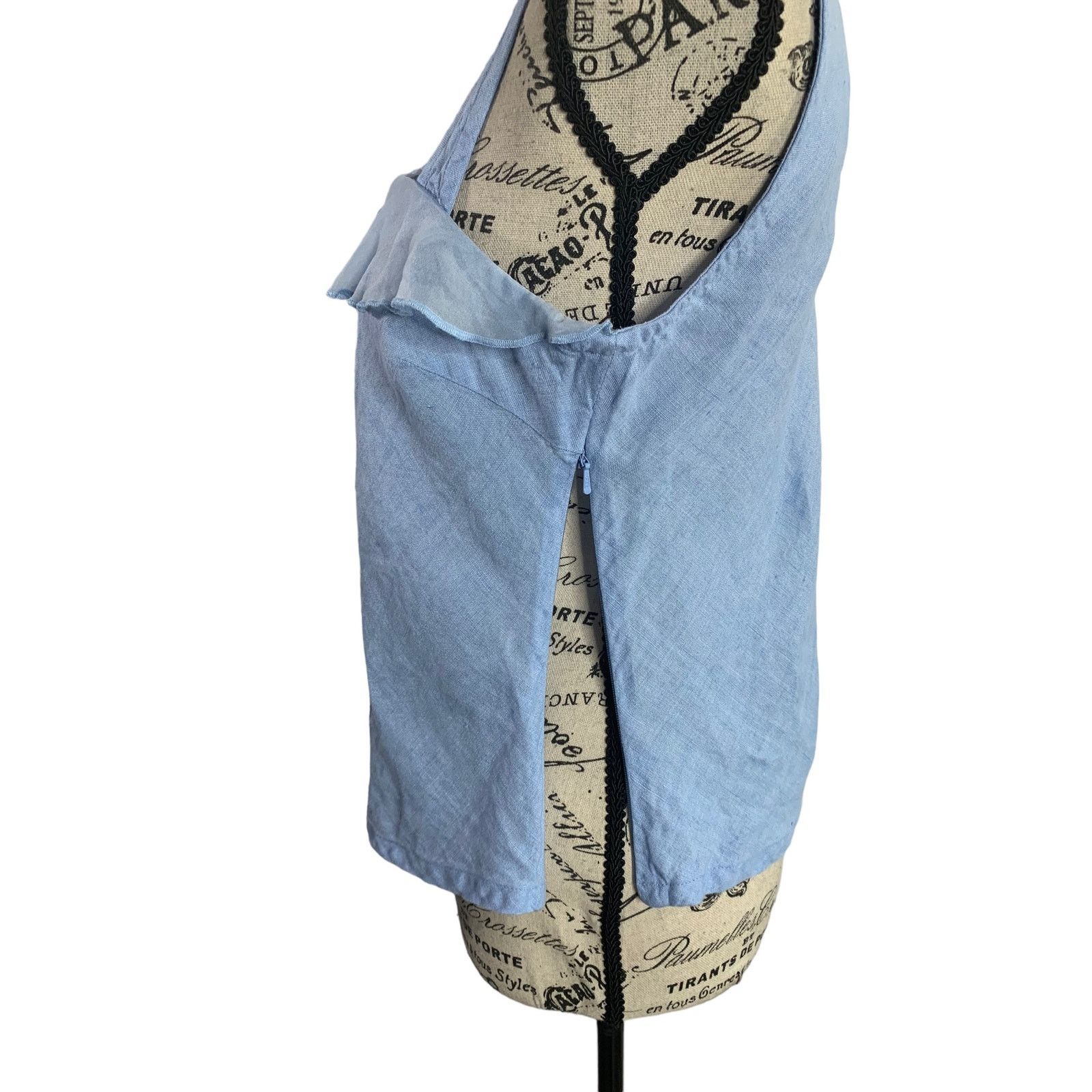 Willi Smith Willi Smith Tank Top 100% Linen Side Zip Women's size small Size S / US 4 / IT 40 - 5 Thumbnail