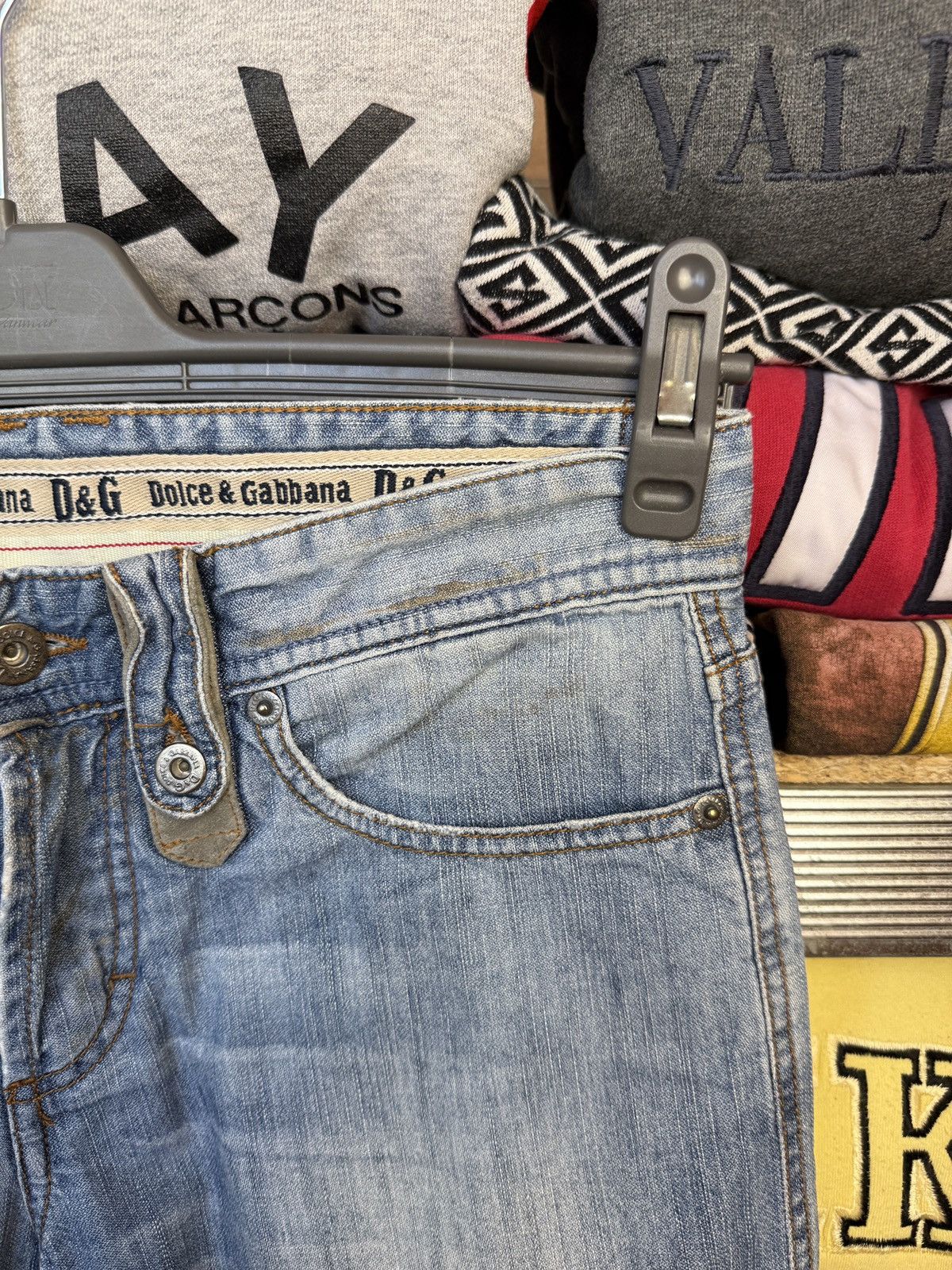 Dolce & Gabbana Crazy Y2K Vintage 90s Dolce&Gabanna Denim Jeans Size US 30 / EU 46 - 7 Thumbnail
