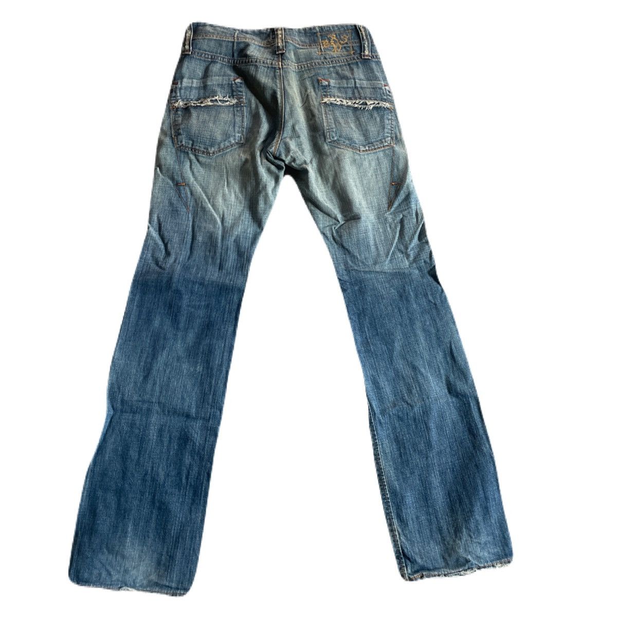 If Six Was Nine 2000s Japanese archive Distressed Jeans Y2K Gyaruo Size US 31 - 4 Thumbnail