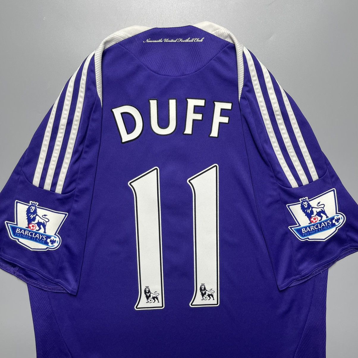 Adidas NEWCASTLE ADIDAS 2008/2009 FOOTBALL AWAY JERSEY #11 DUFF Size US M / EU 48-50 / 2 - 11 Thumbnail