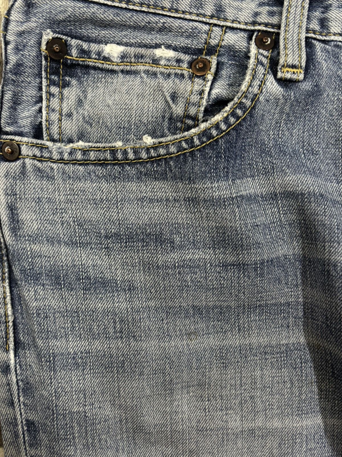 Levi's Vintage Levis 502 Faded Straight Leg Distressed Grunge Jeans Size US 32 / EU 48 - 4 Thumbnail
