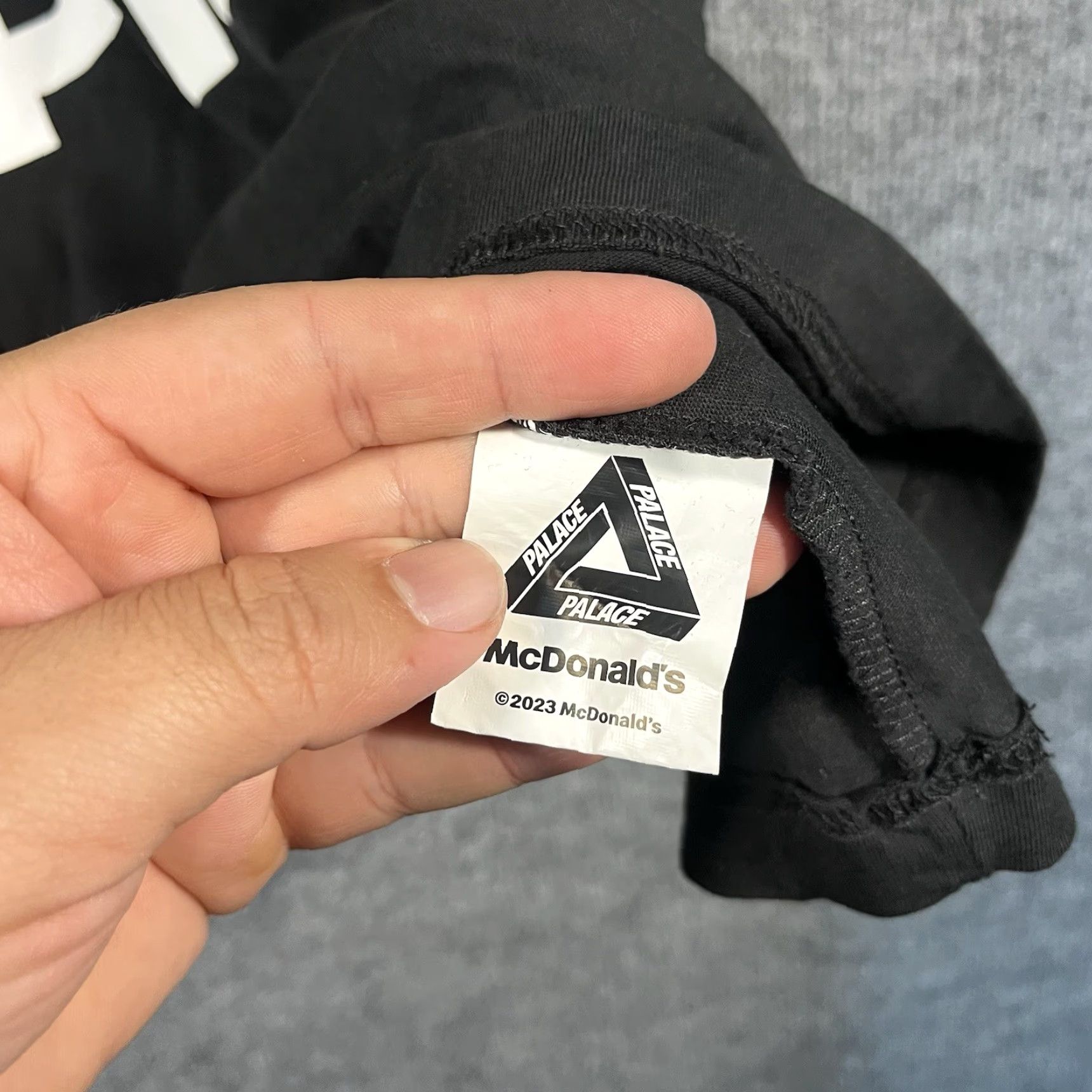 Palace Palace McDonald's Shirt Mens XL Black Collab Tee Graphic Logo Crew Neck Short Sleeve Limited Edition Size US XL / EU 56 / 4 - 4 Thumbnail