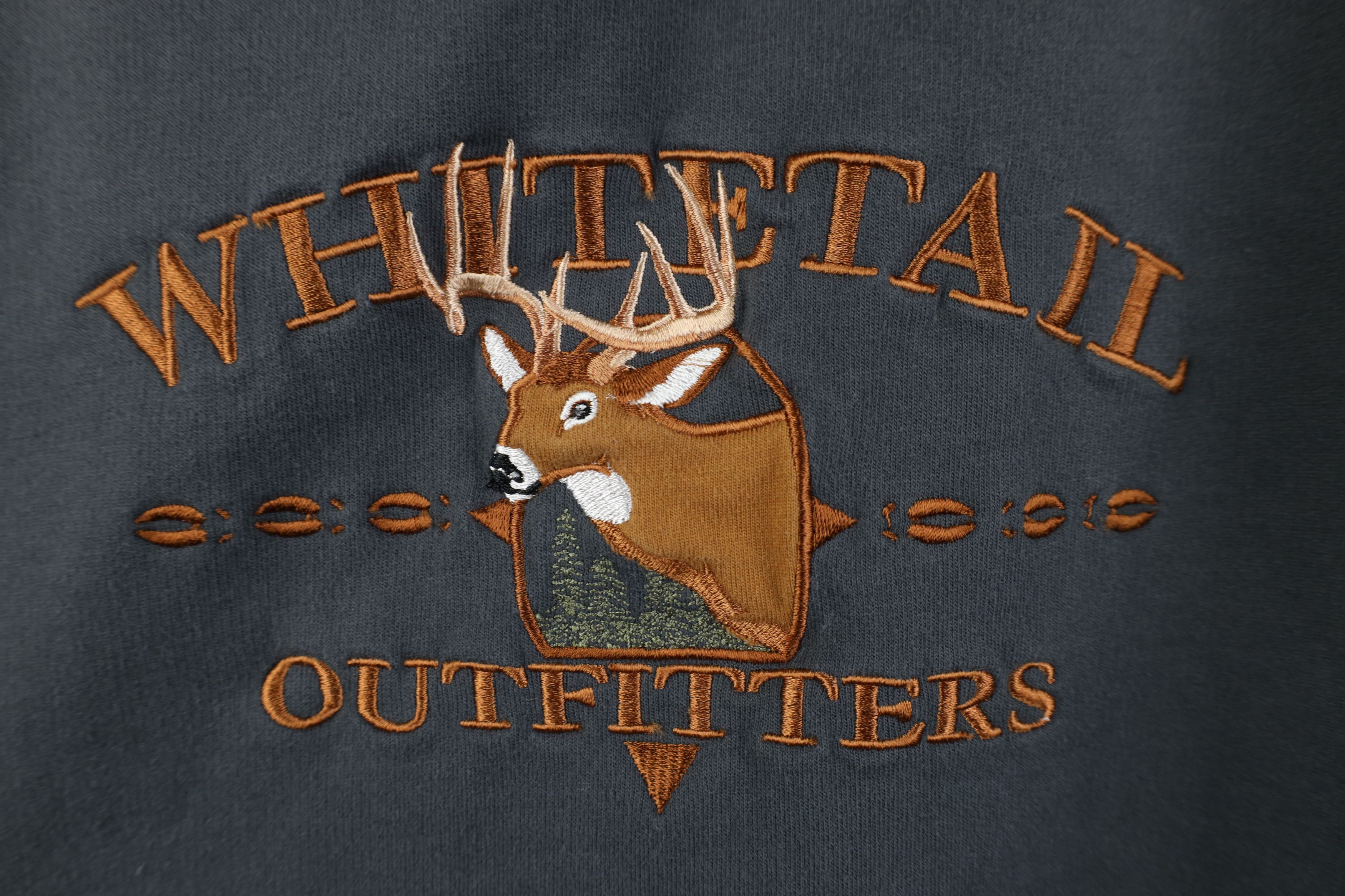 Vintage Vintage 90s Streetwear Nature Deer Whitetail Buck Sweatshirt Size XL / US 12-14 / IT 48-50 - 4 Thumbnail