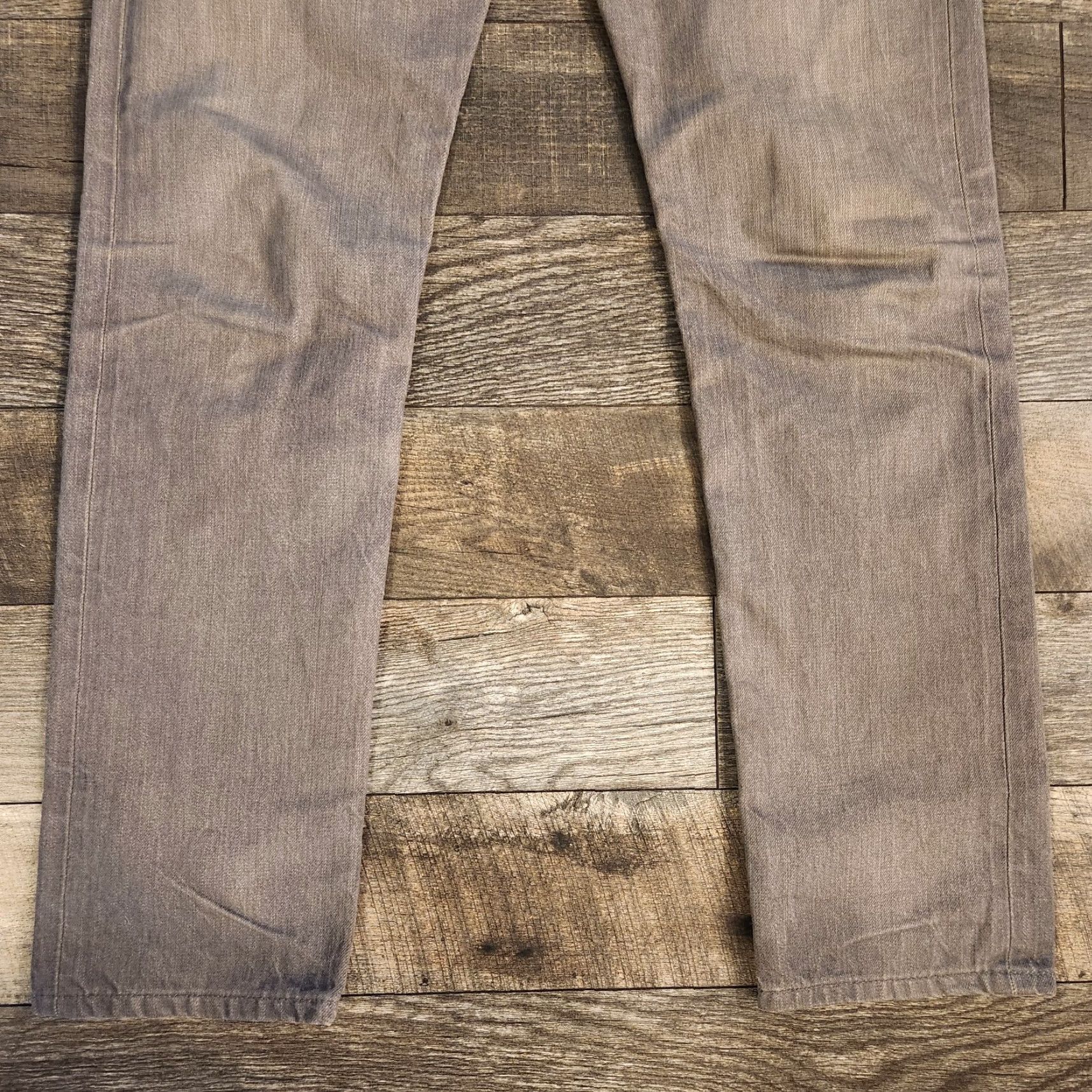 Vintage Naked & Famous Denim Weired Guy Selvedge Jeans Mens 33x34 Gray Denim Tapered Regular Waist 33 Inseam 32 In Size US 32 / EU 48 - 2 Thumbnail