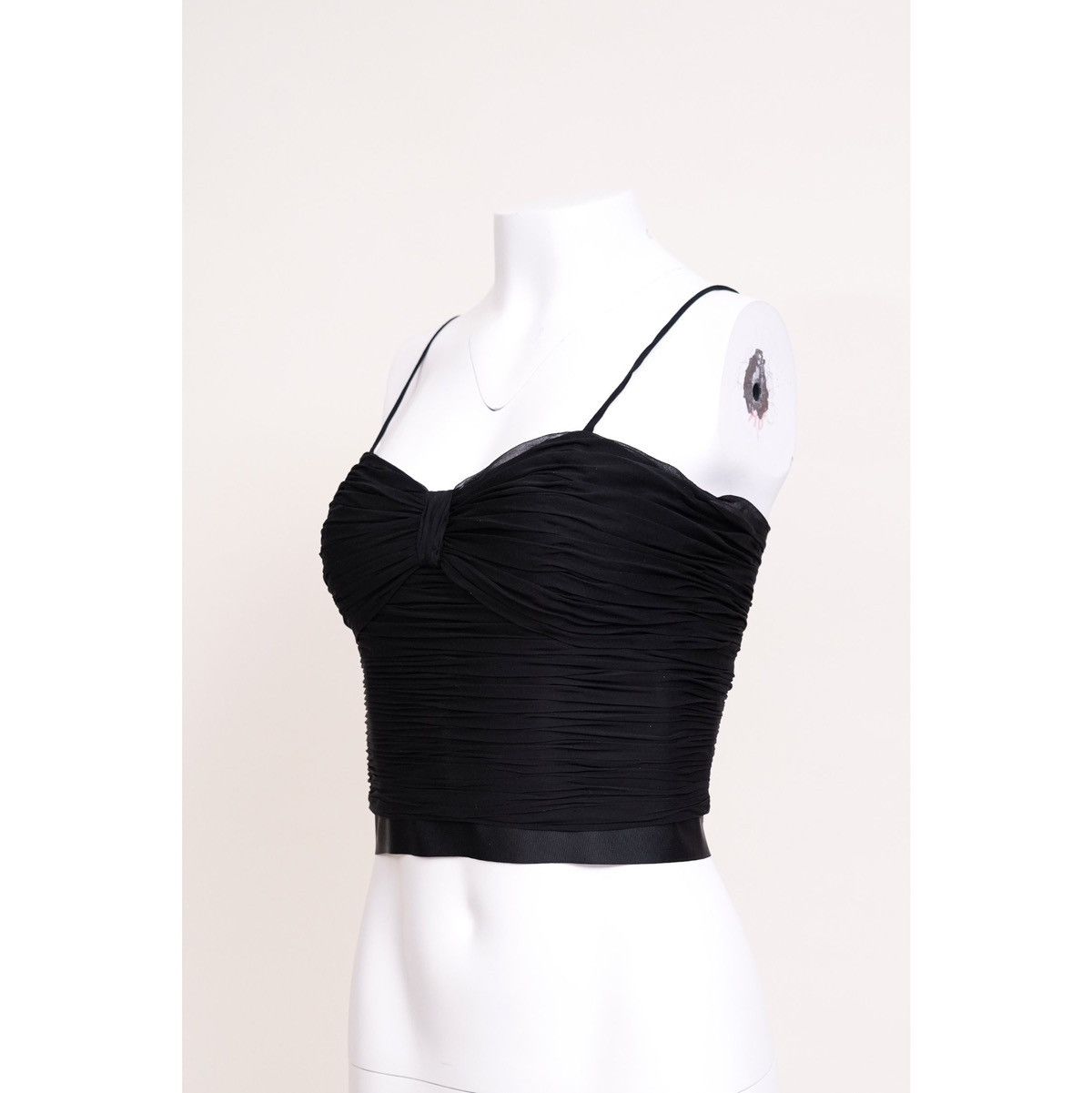 Chanel Chanel 1997 Black Ruched Tank Top Size S / US 4 / IT 40 - 4 Thumbnail