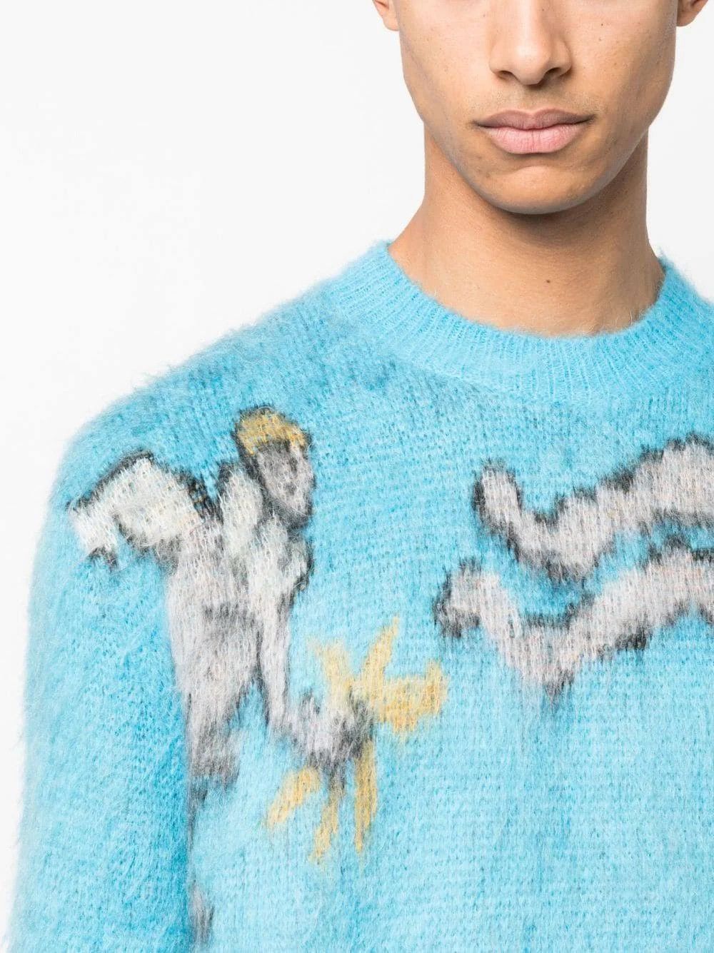 Marni o1srvl11e0624 Crewneck in Blue Size US M / EU 48-50 / 2 - 5 Thumbnail