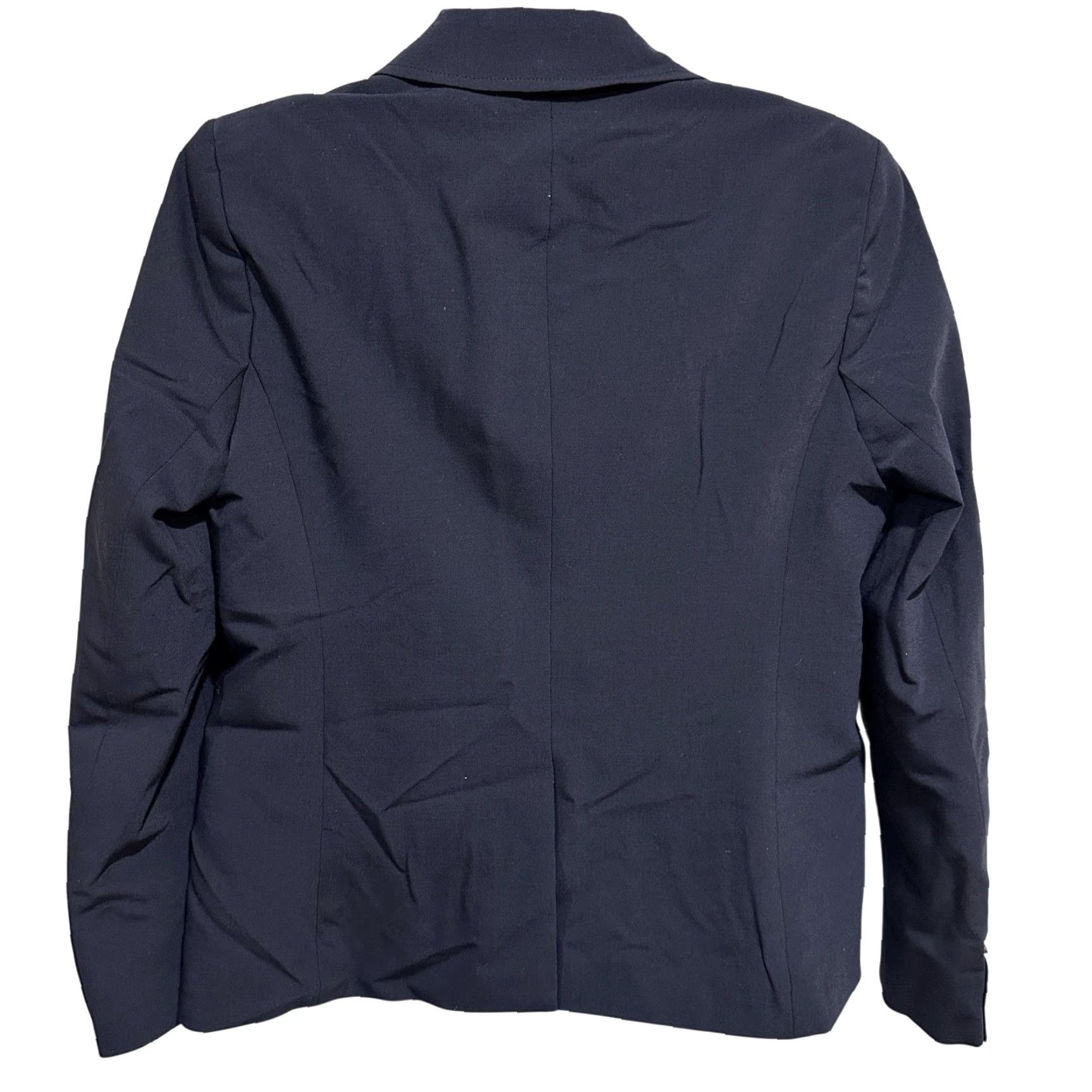 Lands' End Lands' End Blazer 6P Gray Notch Single-Breasted Lined Wool Blend 100% Polyester Petite Women Office Career Size M / US 6-8 / IT 42-44 - 2 Thumbnail