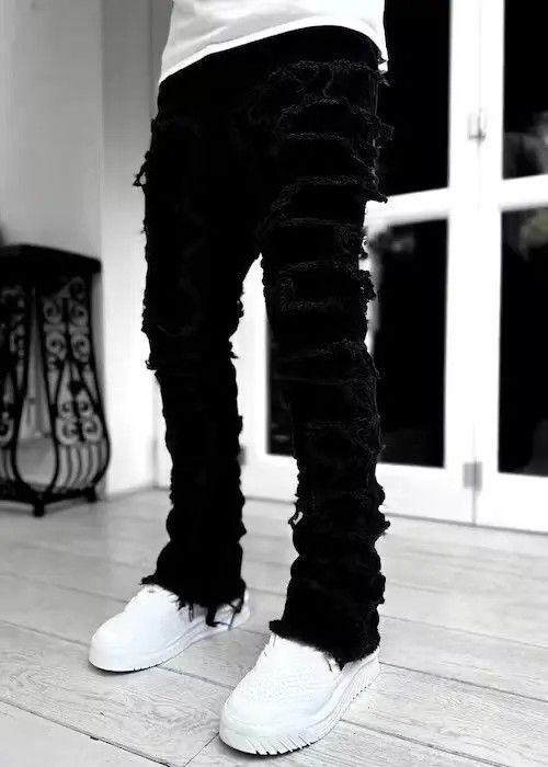Japanese Brand Heavyweight Streetwise Stretch Patch Jeans Size US 32 / EU 48 - 1 Thumbnail