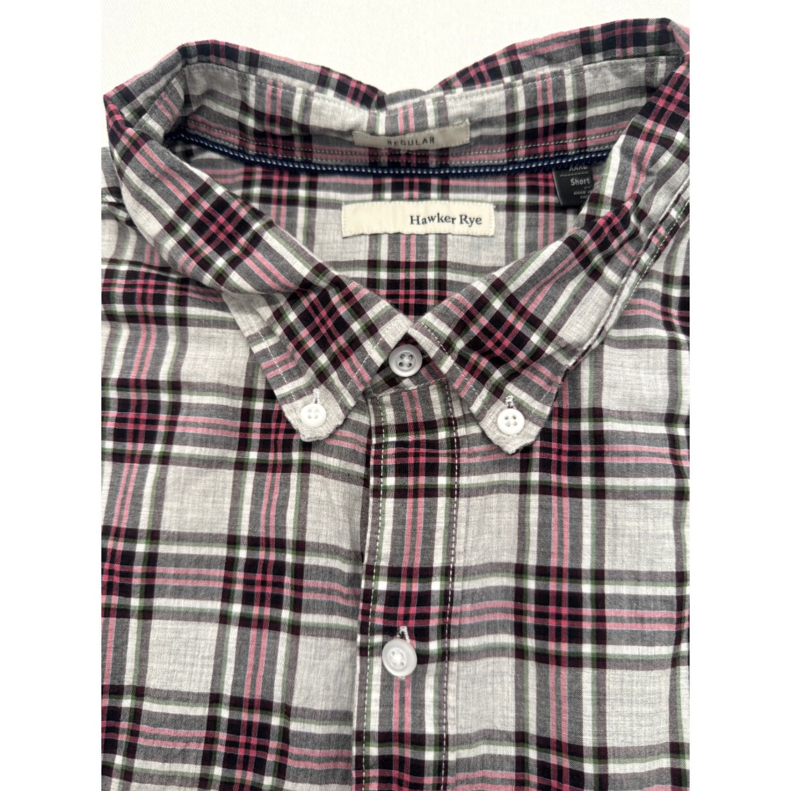 Vintage VINTAGE Hawker Rye Long Sleeve Button-Up Mens 3XL Check Shirt 100% Cotton 2466 Size US XXL / EU 58 / 5 - 2 Thumbnail