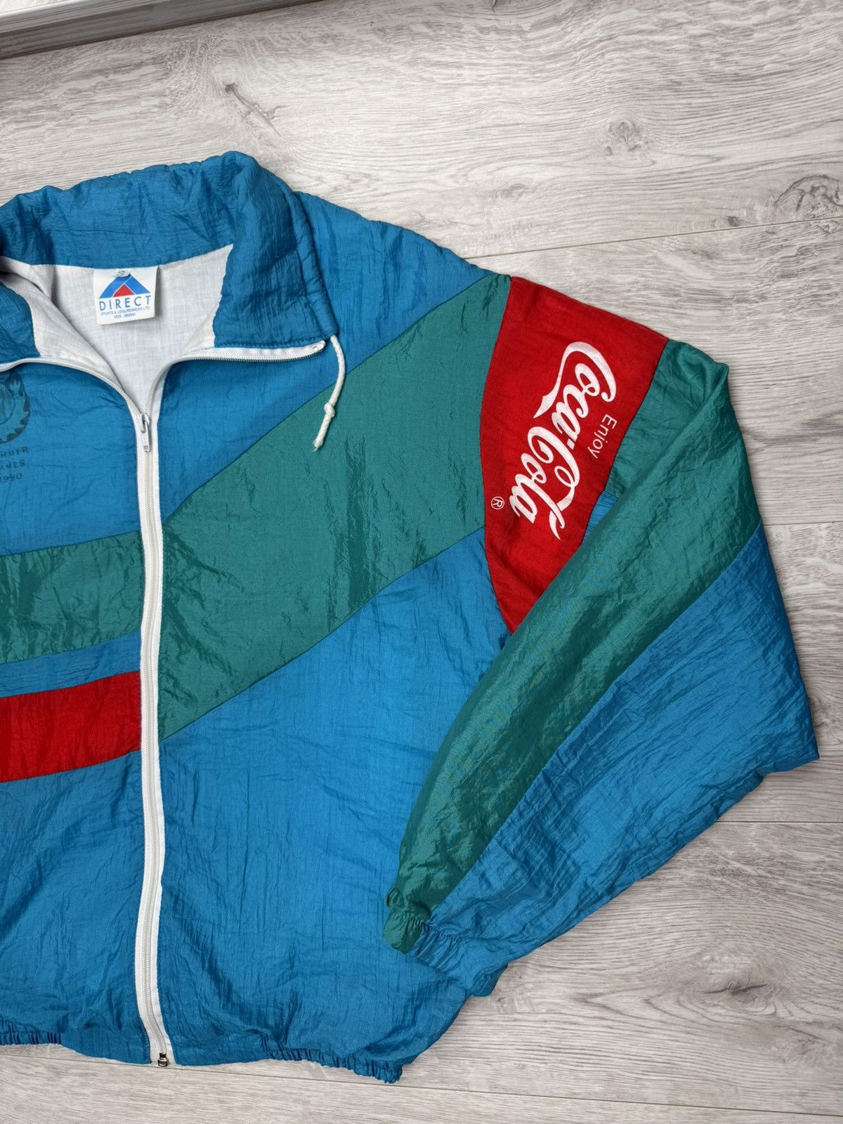 USA Olympics Coca Cola European Special Olympics 1990 Retro Track Jacket Size US S / EU 44-46 / 1 - 2 Thumbnail