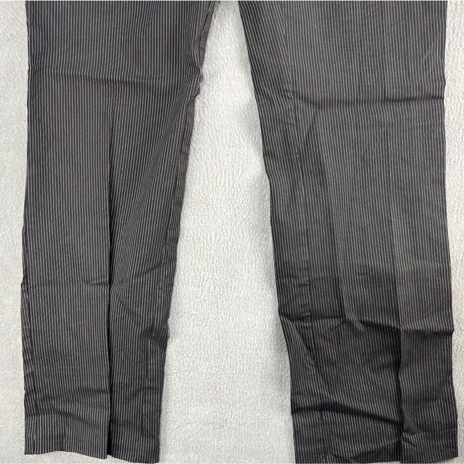 Doublet Heartsoul Women Pants Riley Straight Leg Mid Rise Double Waistband Size 15 Blue Striped Dress Pants Mens? No (Women) Size 36" / US 14 / IT 50 - 3 Thumbnail