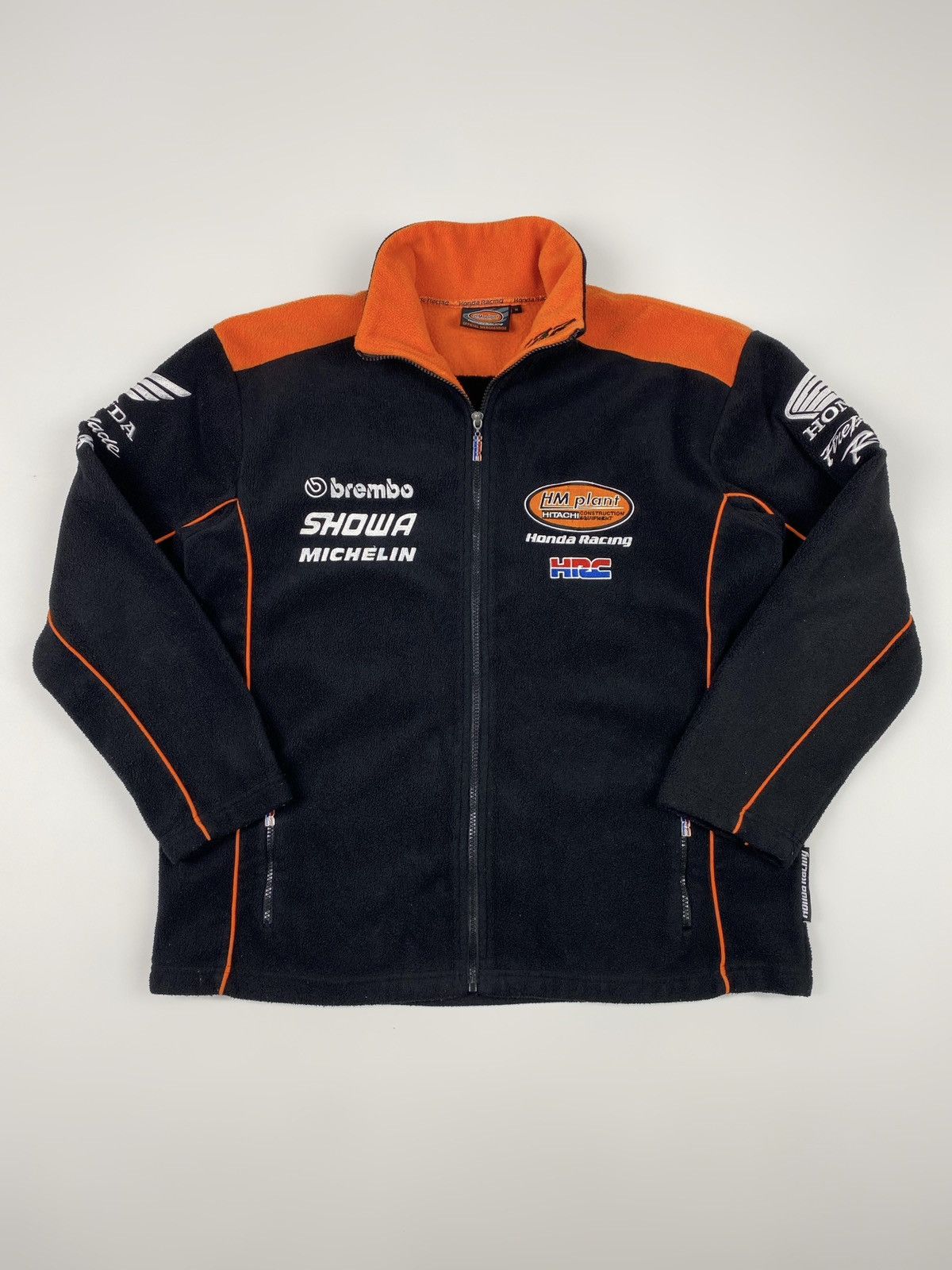 2000’s Vintage Honda HM Plant Moto Team Racing Fleece Jacket
