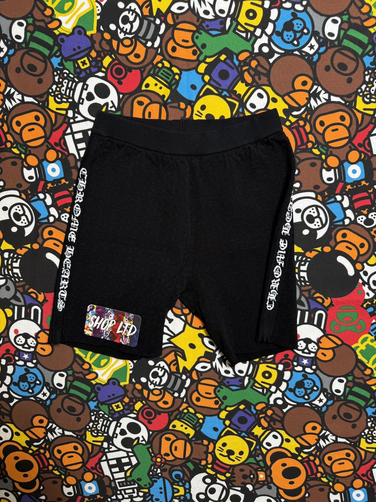 Chrome Hearts Chrome Hearts Women’s Black Suede Script Shorts Size 28" / US 6 / IT 42 - 1 Thumbnail