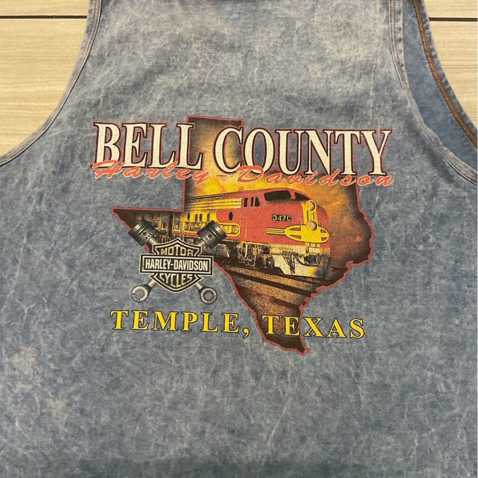 Harley Davidson Vintage 90’s Harley Davidson Temple, Texas Tank Top Size US L / EU 52-54 / 3 - 5 Thumbnail