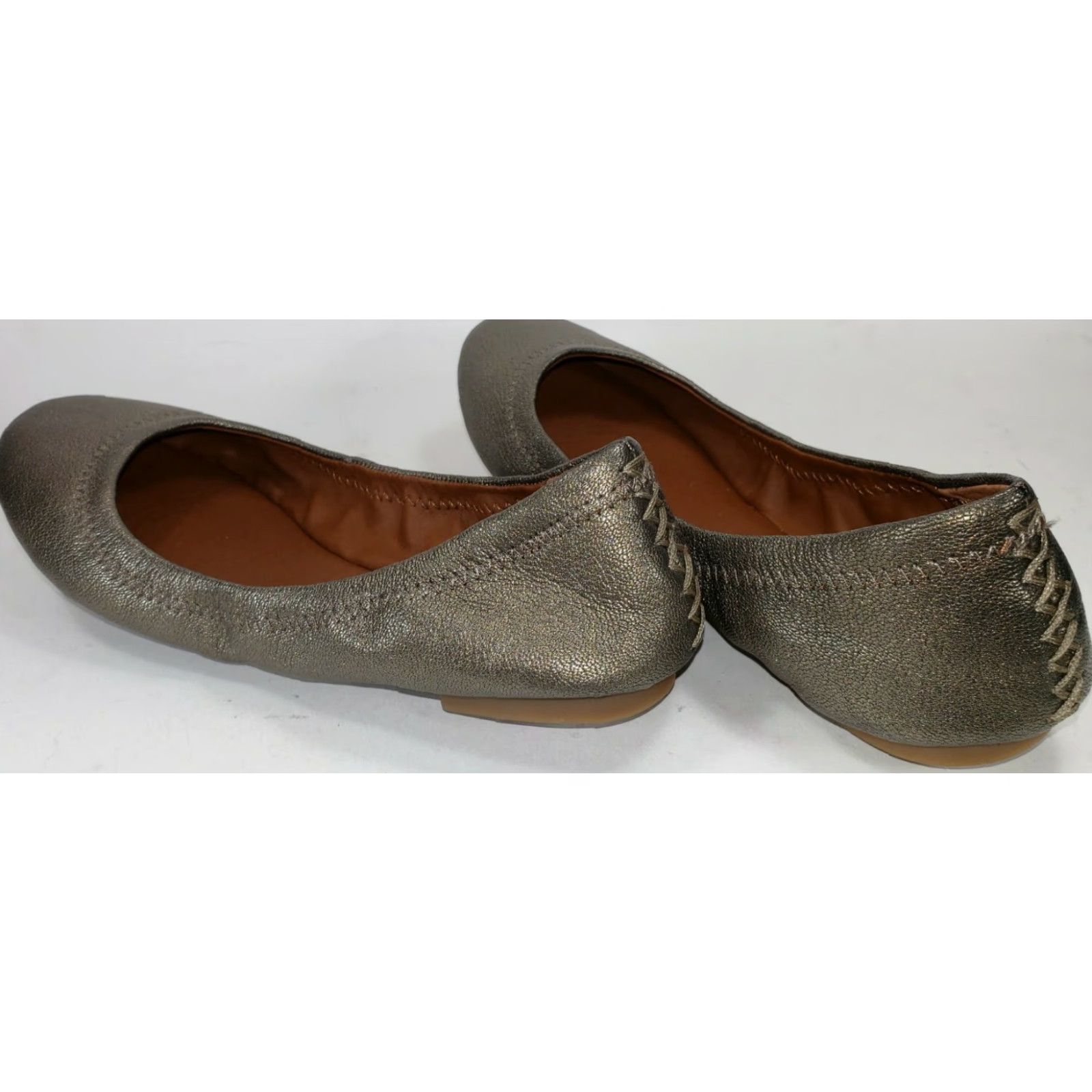 Lucky Brand Lucky Brand Ballet Flats Women's US 6 M Pewter Metallic Slip-on Flat Shoes Size US 6 / IT 36 - 7 Thumbnail
