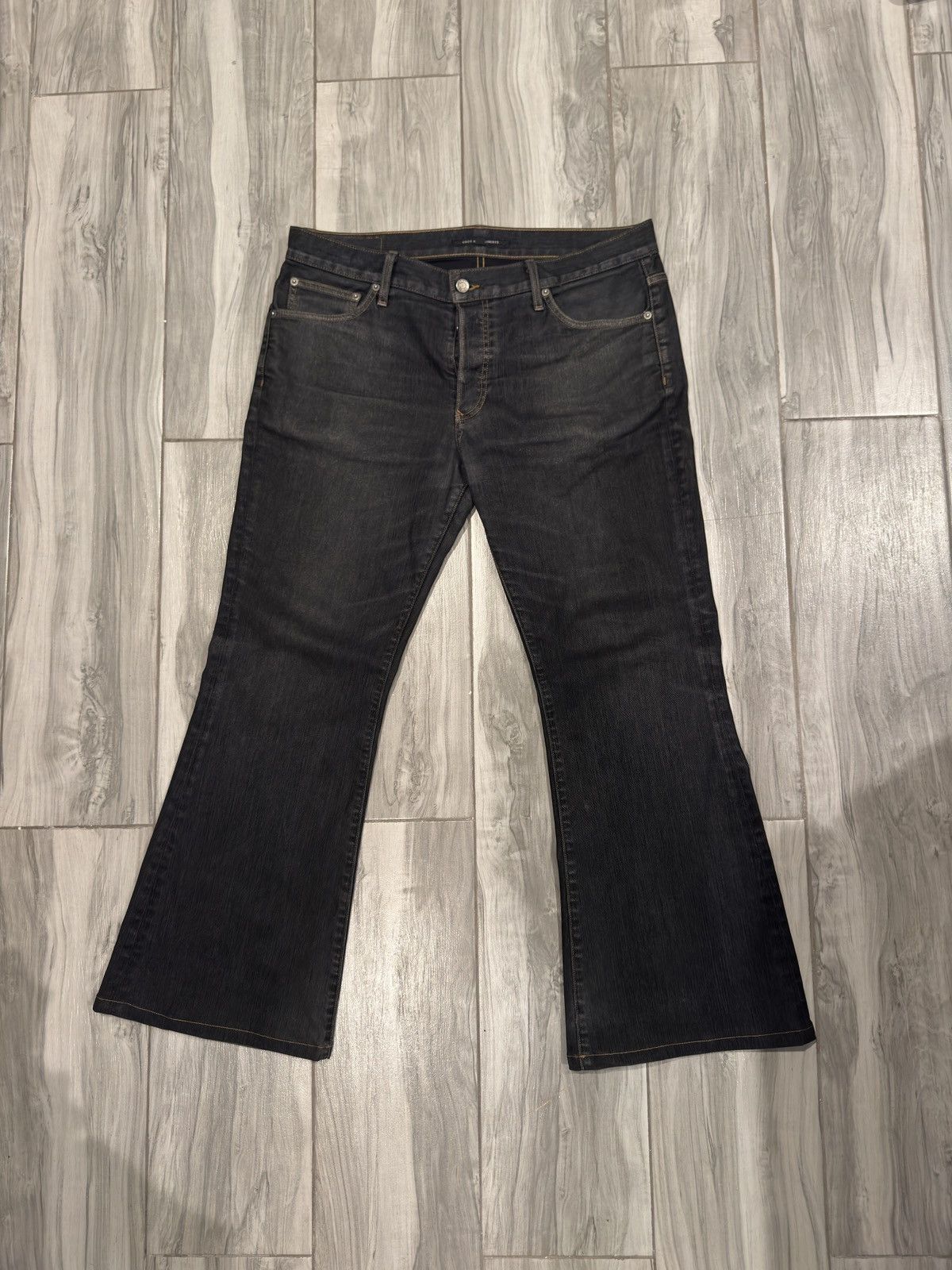 Cout de la Liberte Jimmy Stretch Suede Denim Flare Size US 34 / EU 50 - 1 Thumbnail