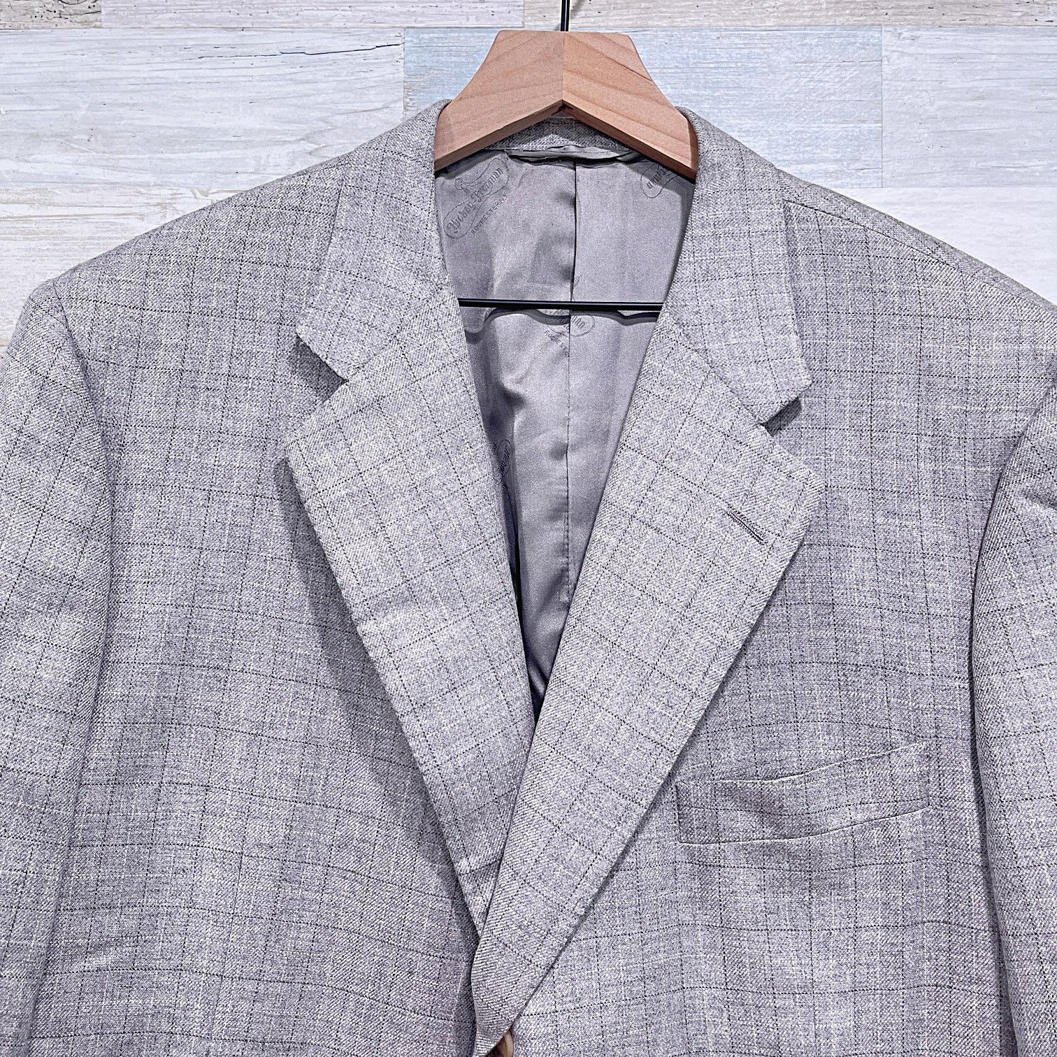 Hickey Freeman Hickey Freeman Customized Silk Cashmere Flannel Coat 46L Size 46L - 2 Thumbnail