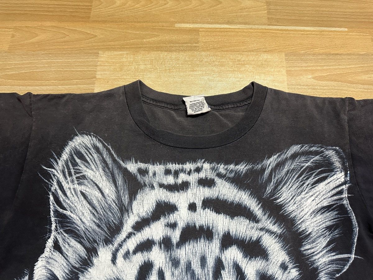 Habitat × Vintage Vintage 1995’s Habitat White Tiger Faded Tee rare Size US XL / EU 56 / 4 - 4 Thumbnail