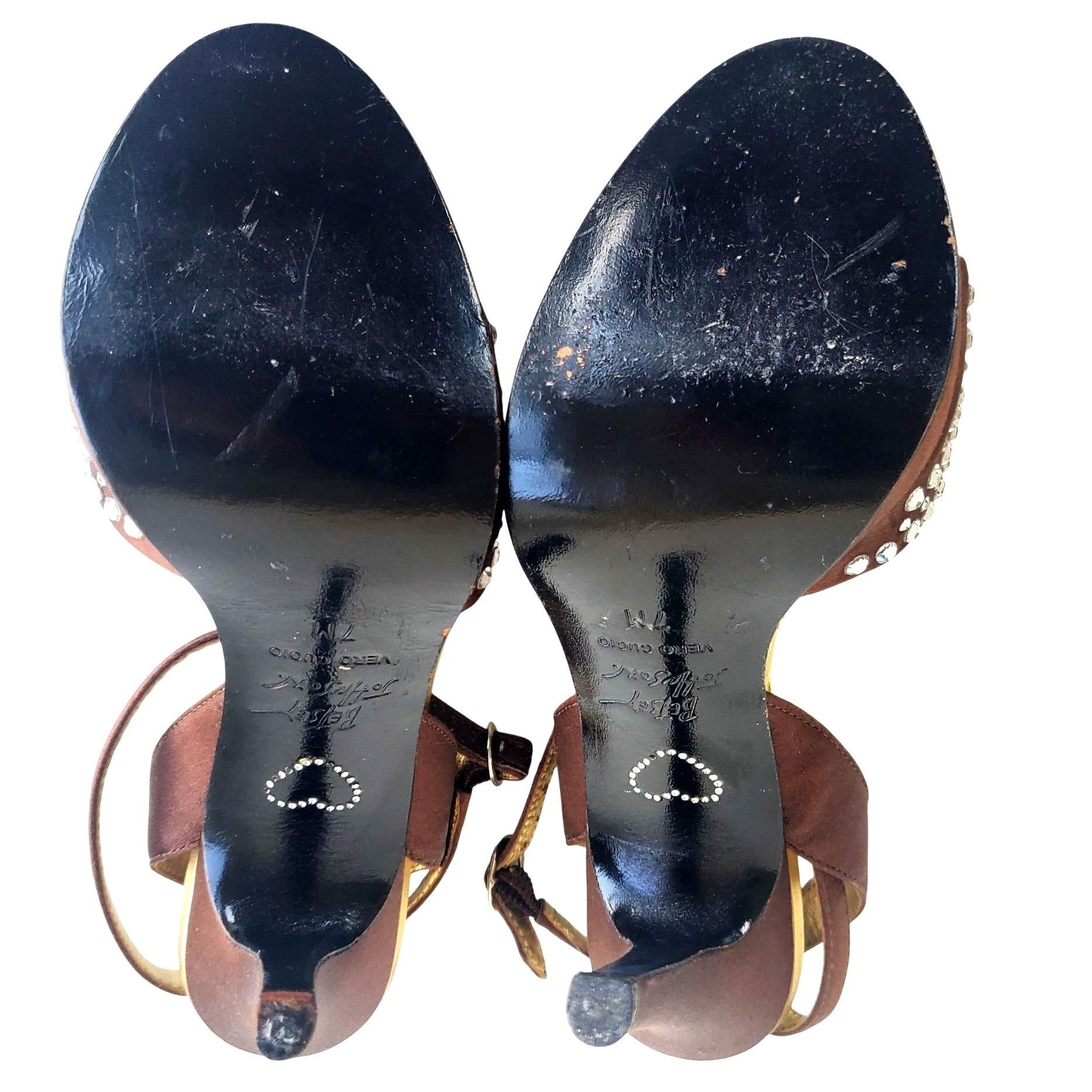 Betsey Johnson Betsey Johnson Cristie Platform Heels 7 Strappy Rhinestone B Size US 7 / IT 37 - 8 Thumbnail