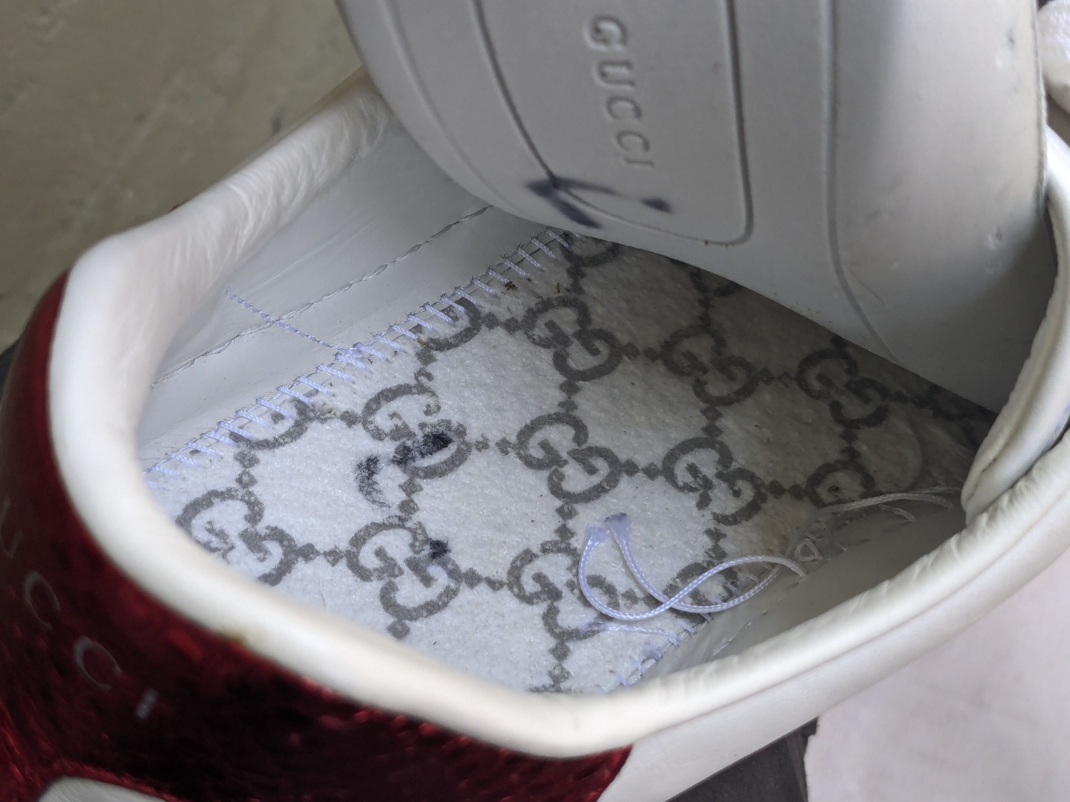 Gucci Gucci Ace Sneakers Cat 9 Logo Low Tops 477107 Size US 9 / EU 42 - 6 Thumbnail