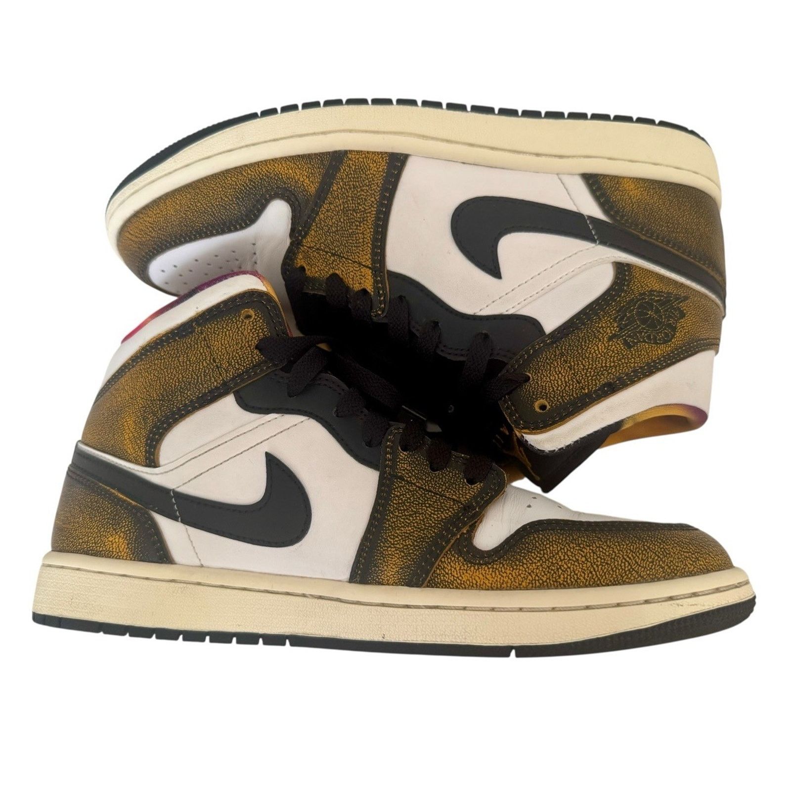 Nike NIKE AIR JORDAN 1 Mid SE Retro Wear Away Taxi Shoes Mens 7.5 Size US 7.5 / EU 40-41 - 10 Thumbnail